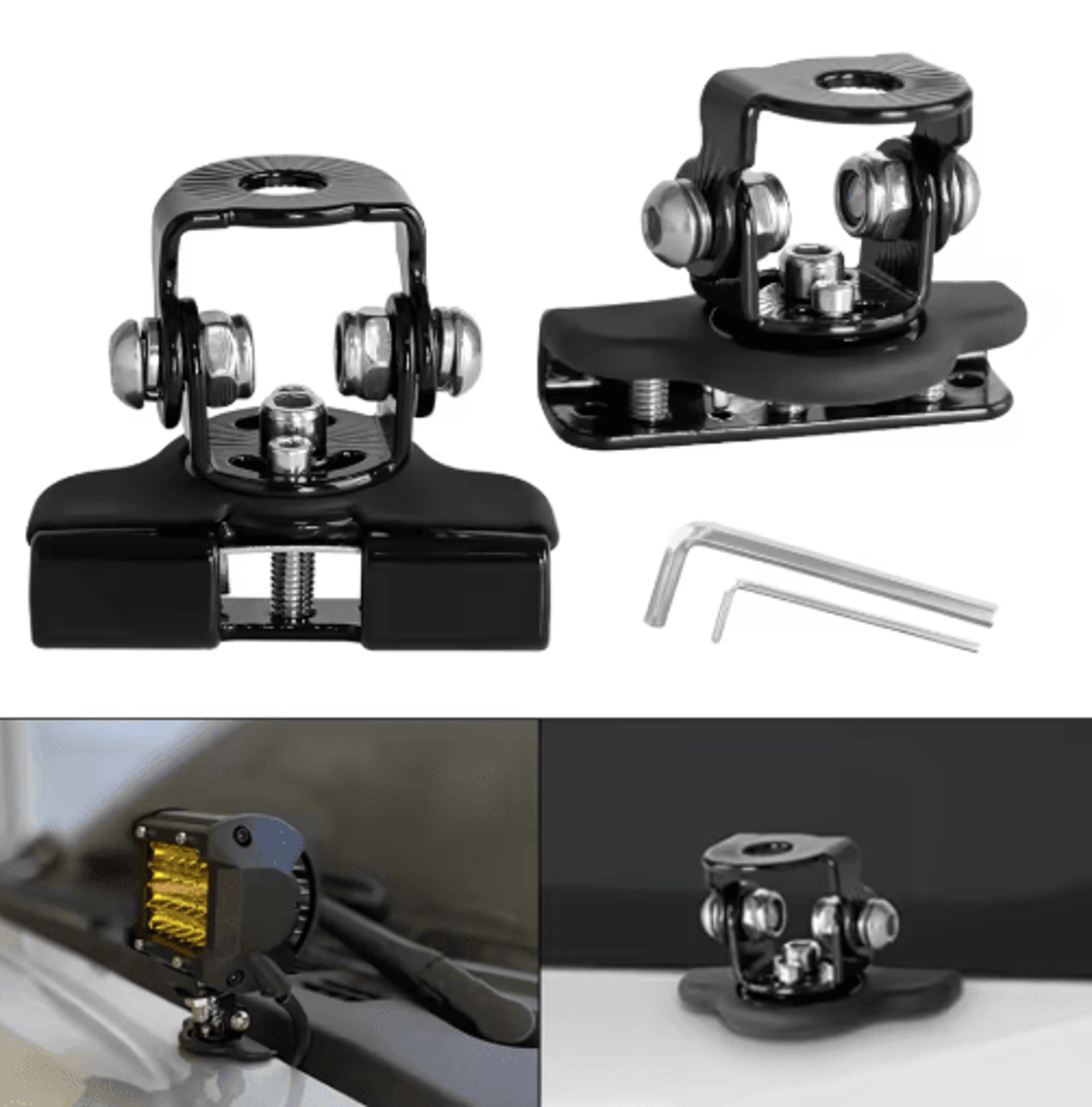 universal rotatable car work light mounting bracket for off-road led lights