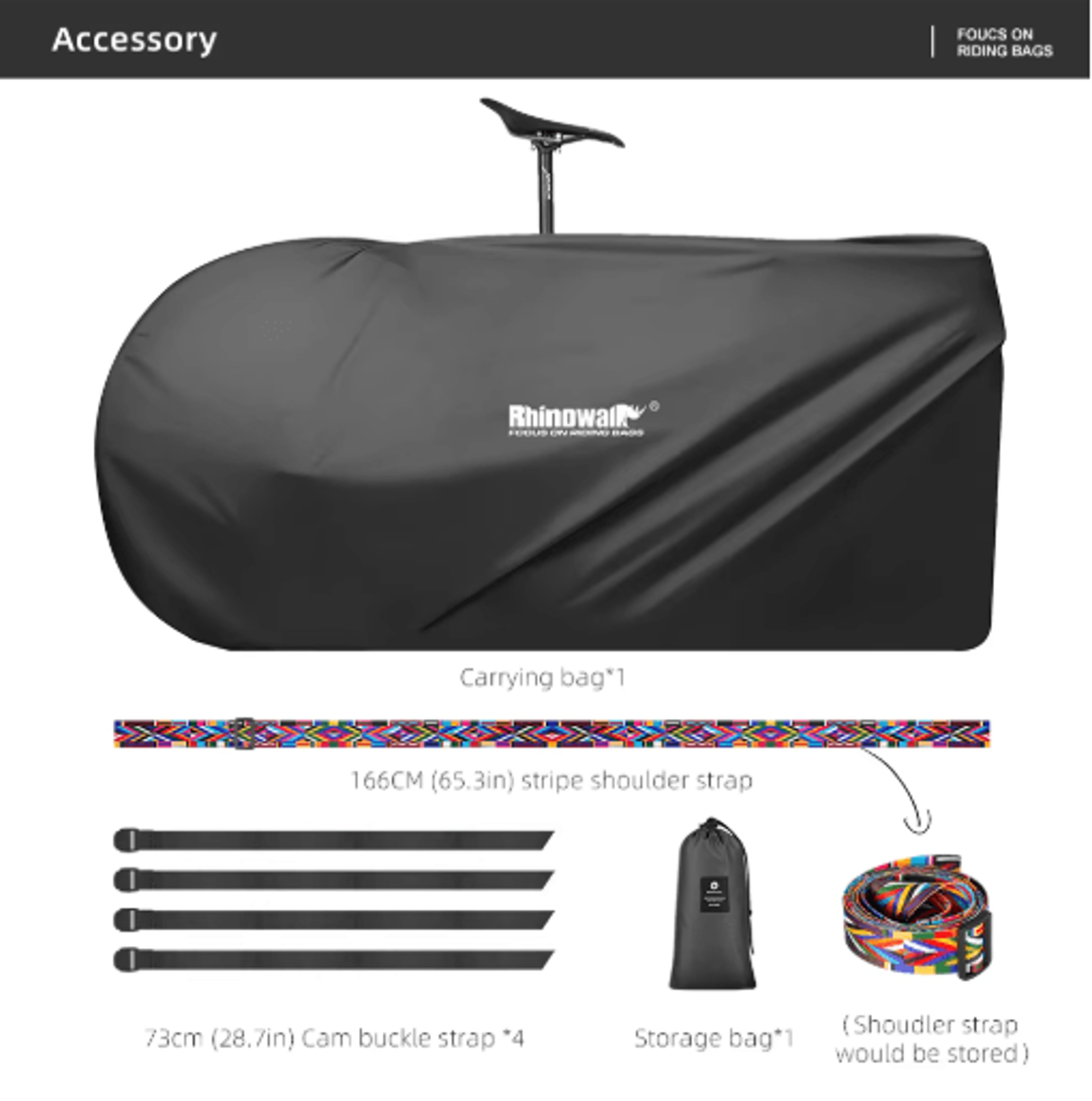 WaterResistant Bicycle Carry Bag For 700C Road Bikes And 26275 Inch MTB 5