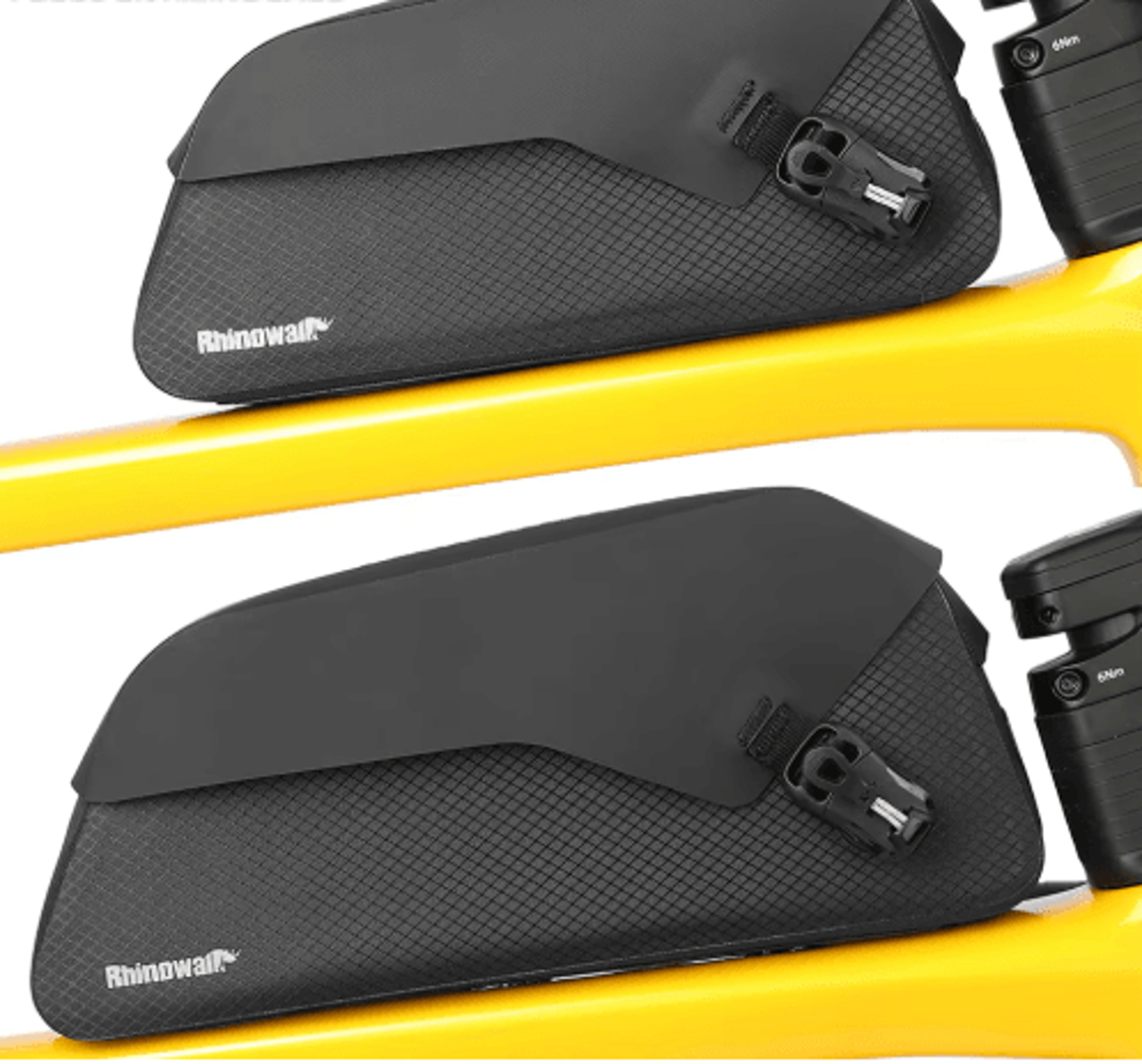 rhinowalk waterproof bike top tube bag with magnetic flip closure