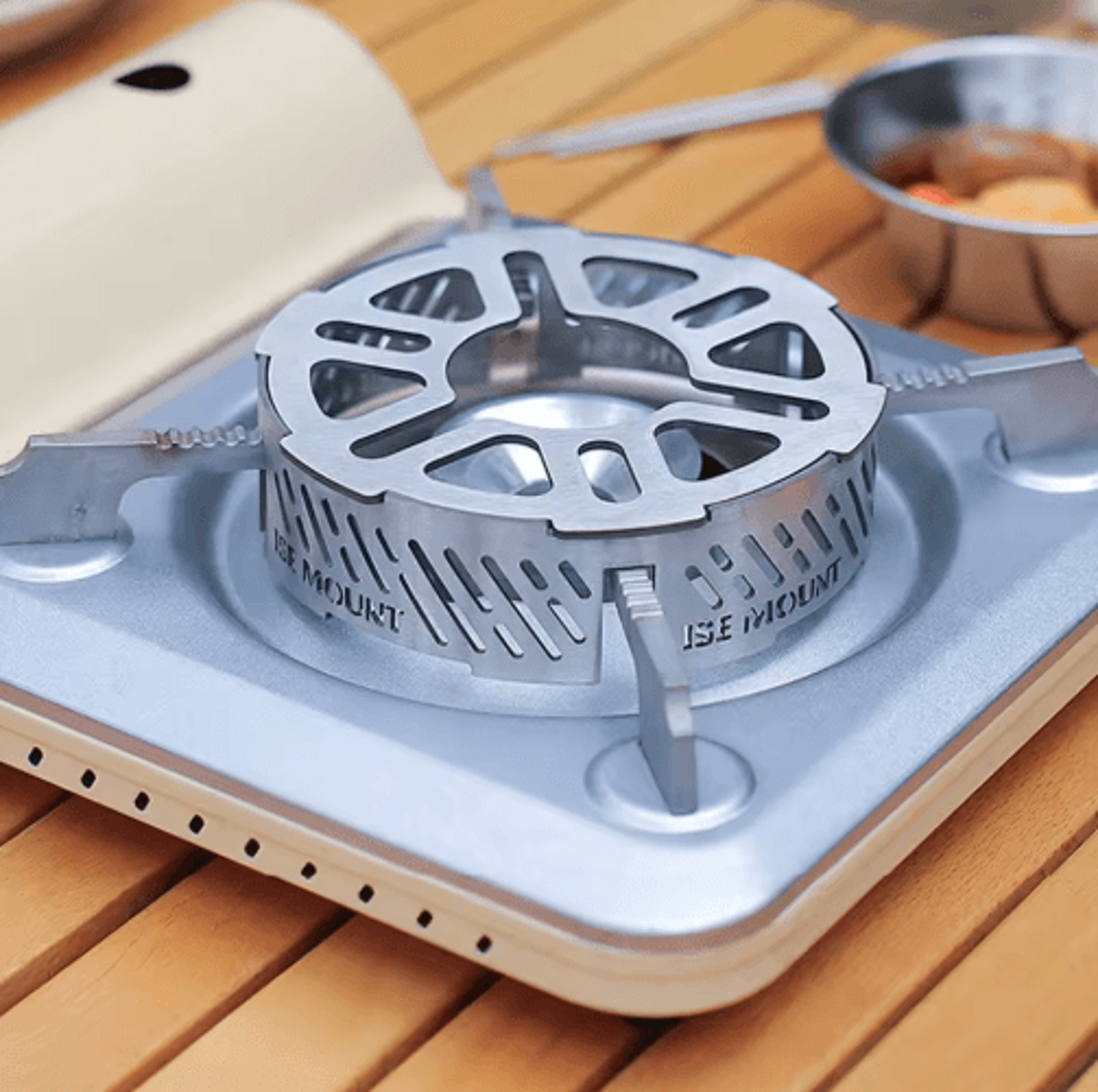 stainless steel gas stove wind shield – heat-resistant camping burner ring
