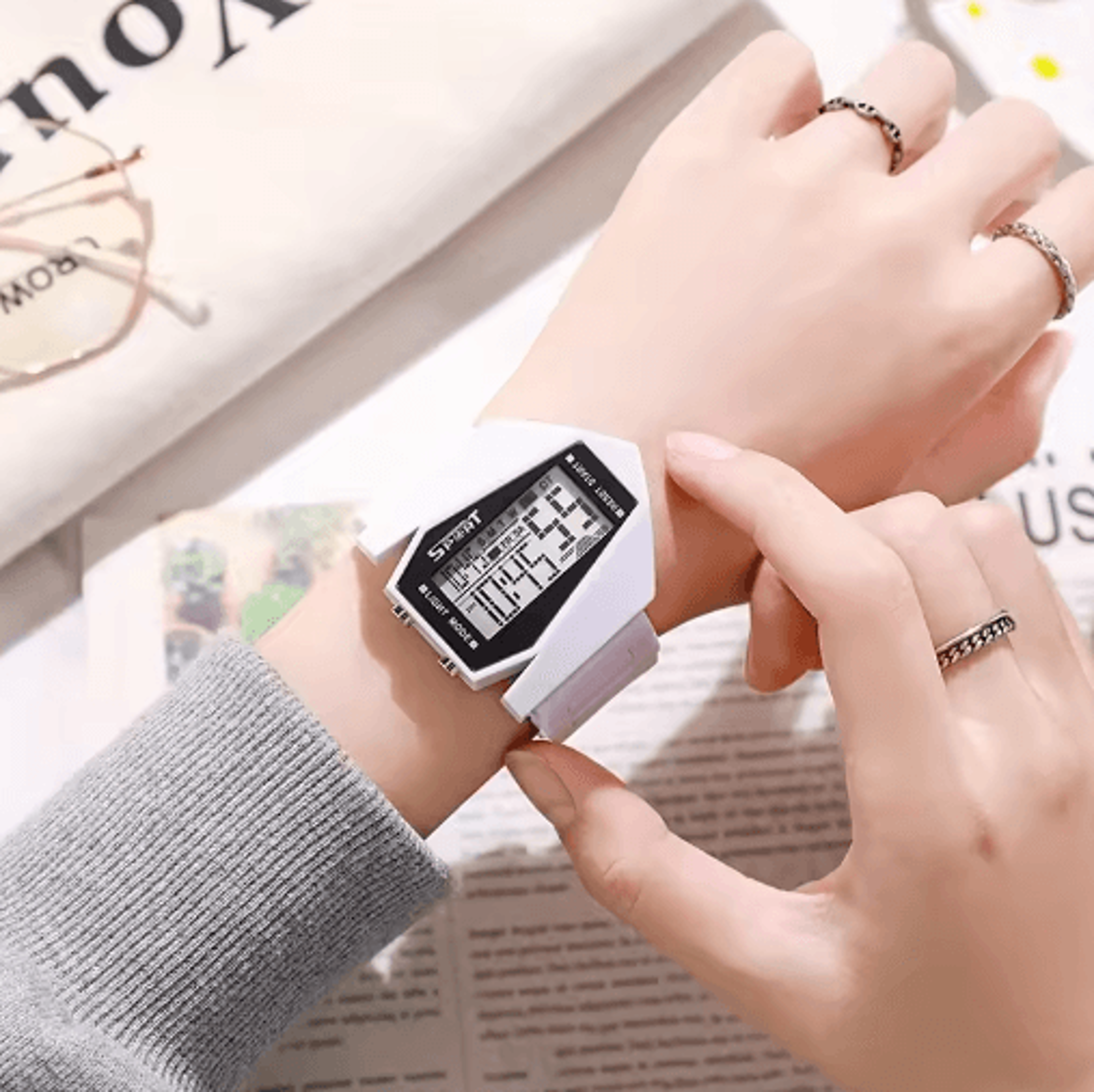 Multifunctional Aircraft Digital Watch  Sports Wristwatch For Boys  Girls 3