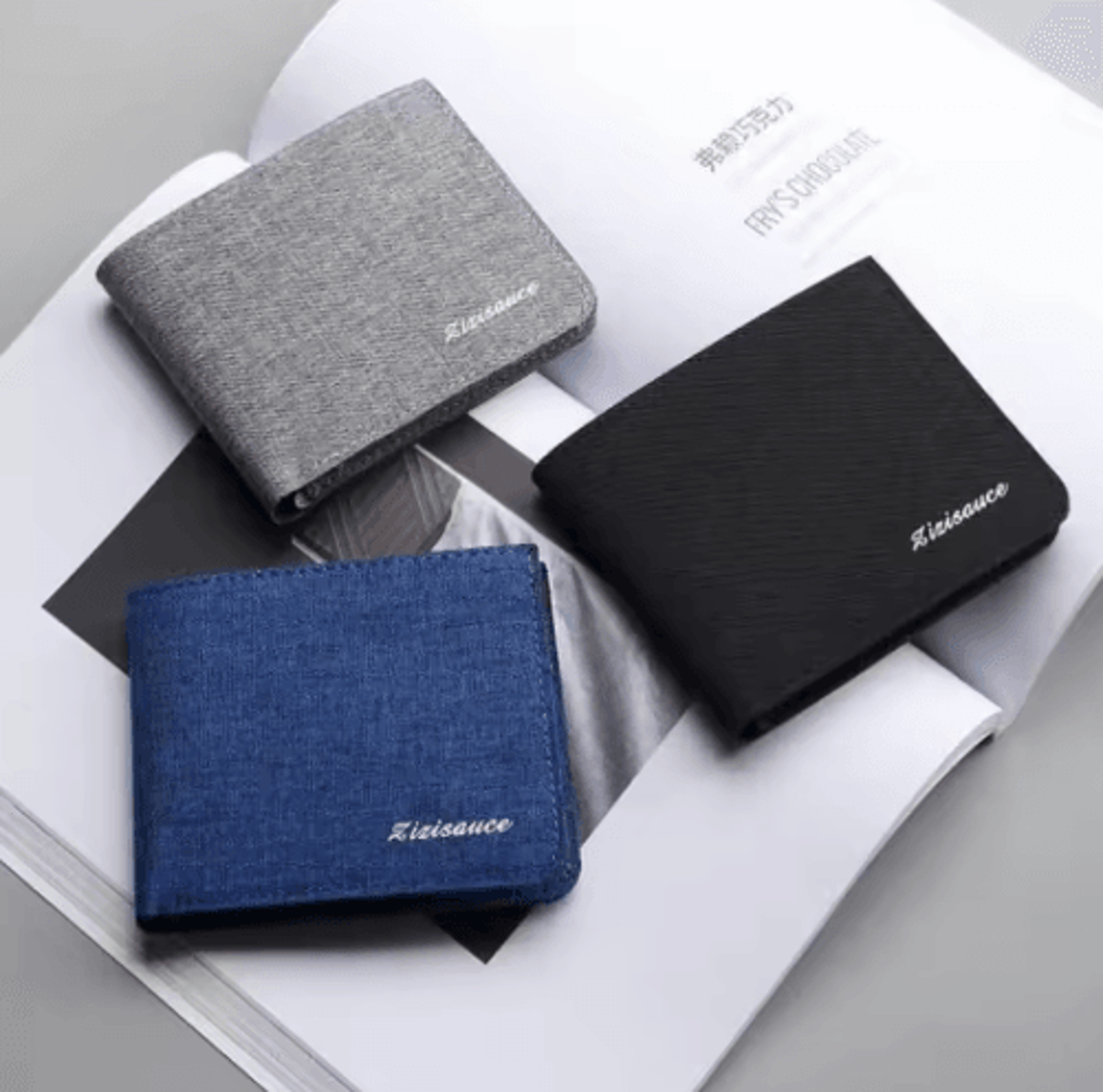 men's canvas wallet – compact card & id holder