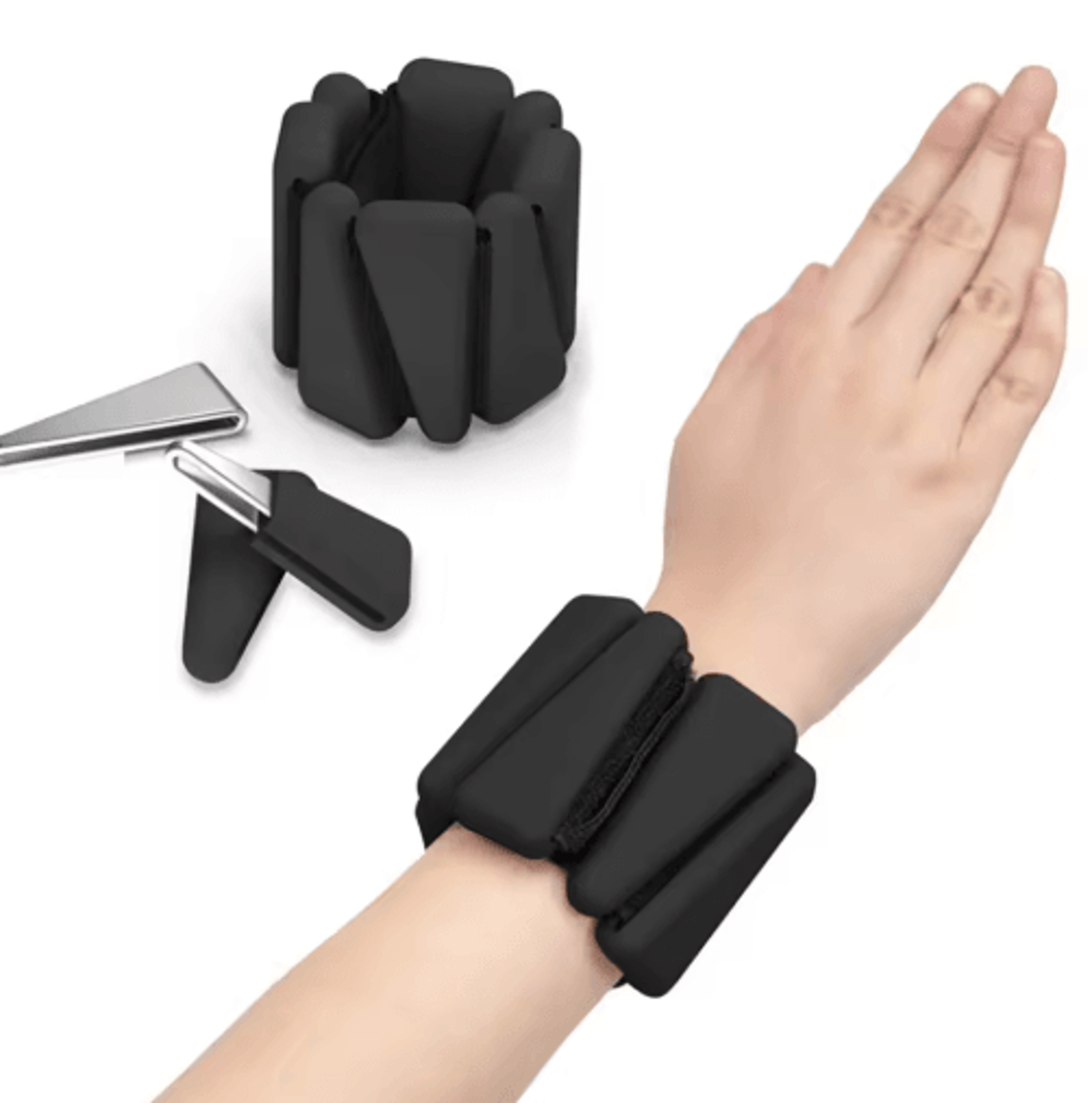 Adjustable Silicone Wrist  Ankle Weights  12 Lb Fitness Bracelets 5
