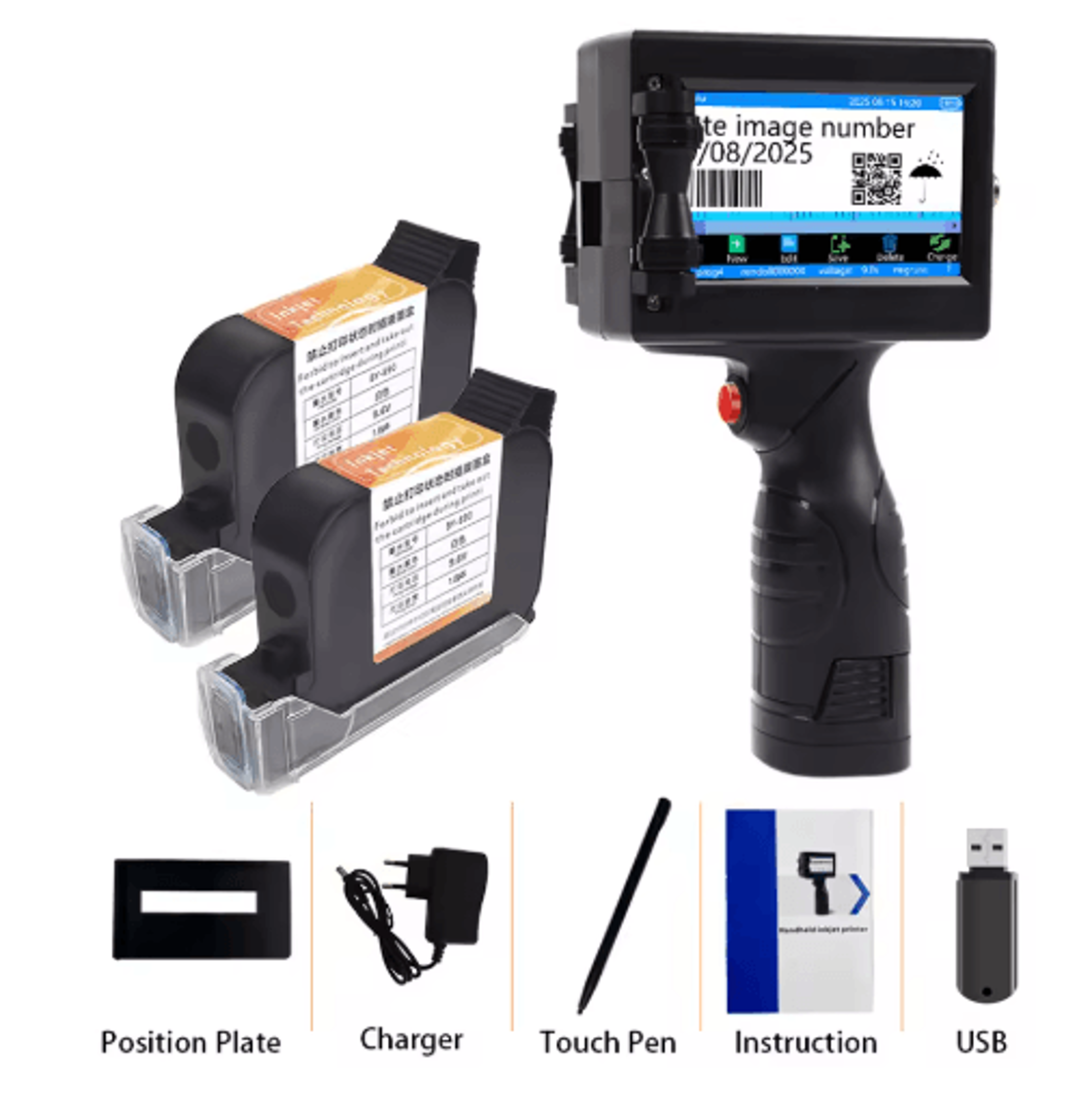 Portable Inkjet Coding Printer  Date Batch Number  QR Code Marker 1