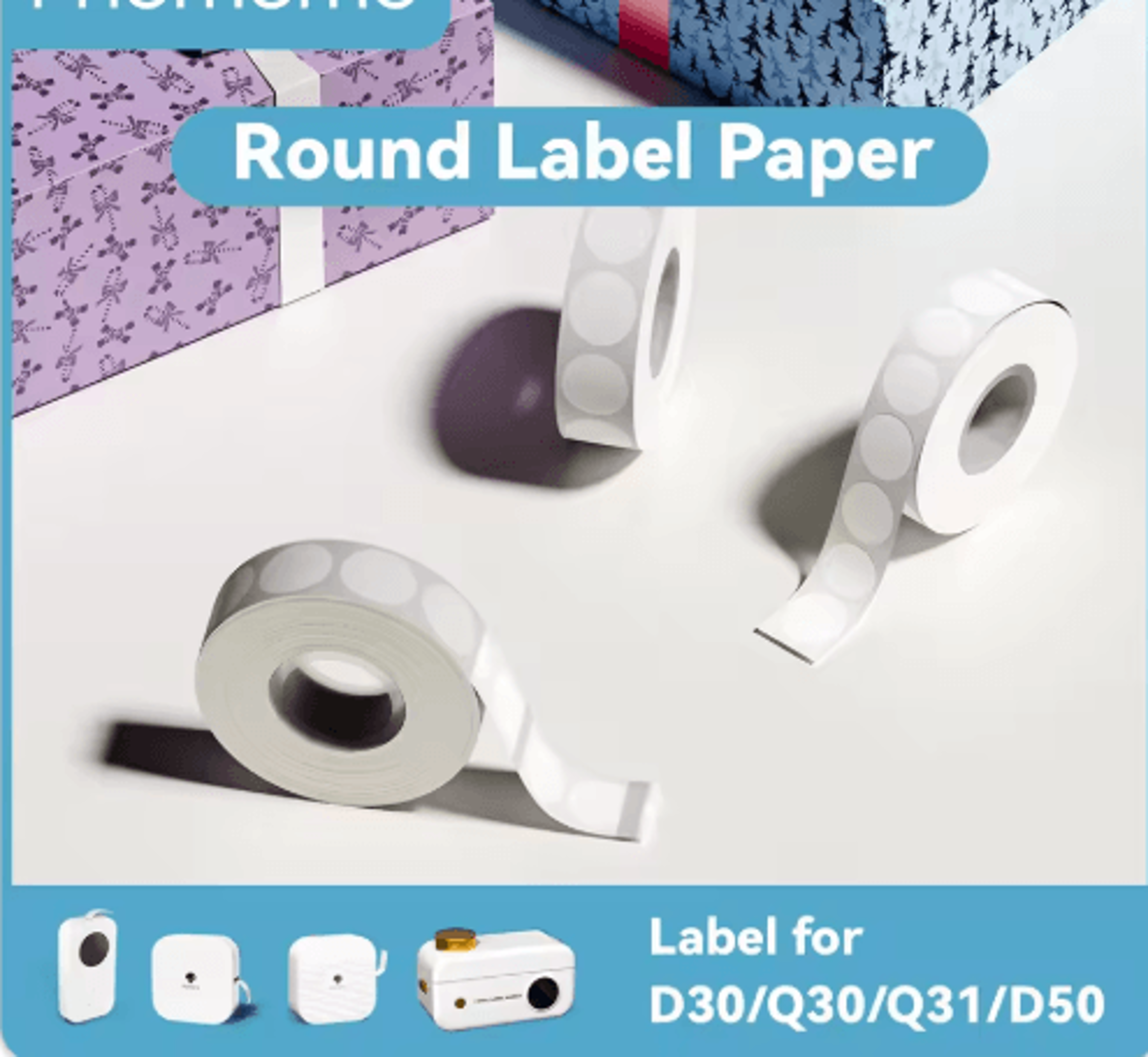 label sticker roll – 6–15mm self-adhesive thermal printer paper