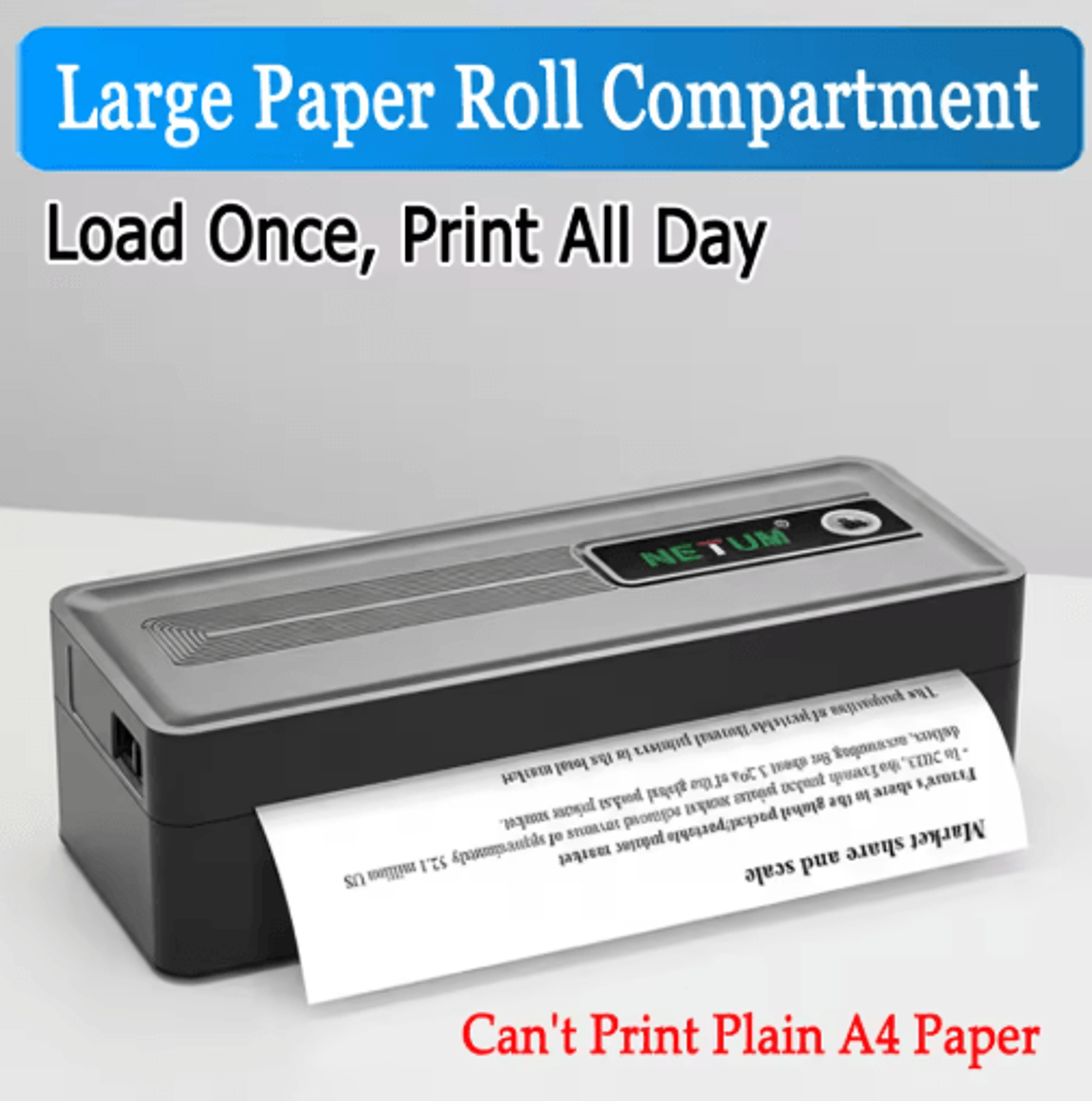 Portable A4 Bluetooth Thermal Printer  300DPI Wireless Inkless Printer With 2600mAh Battery 1