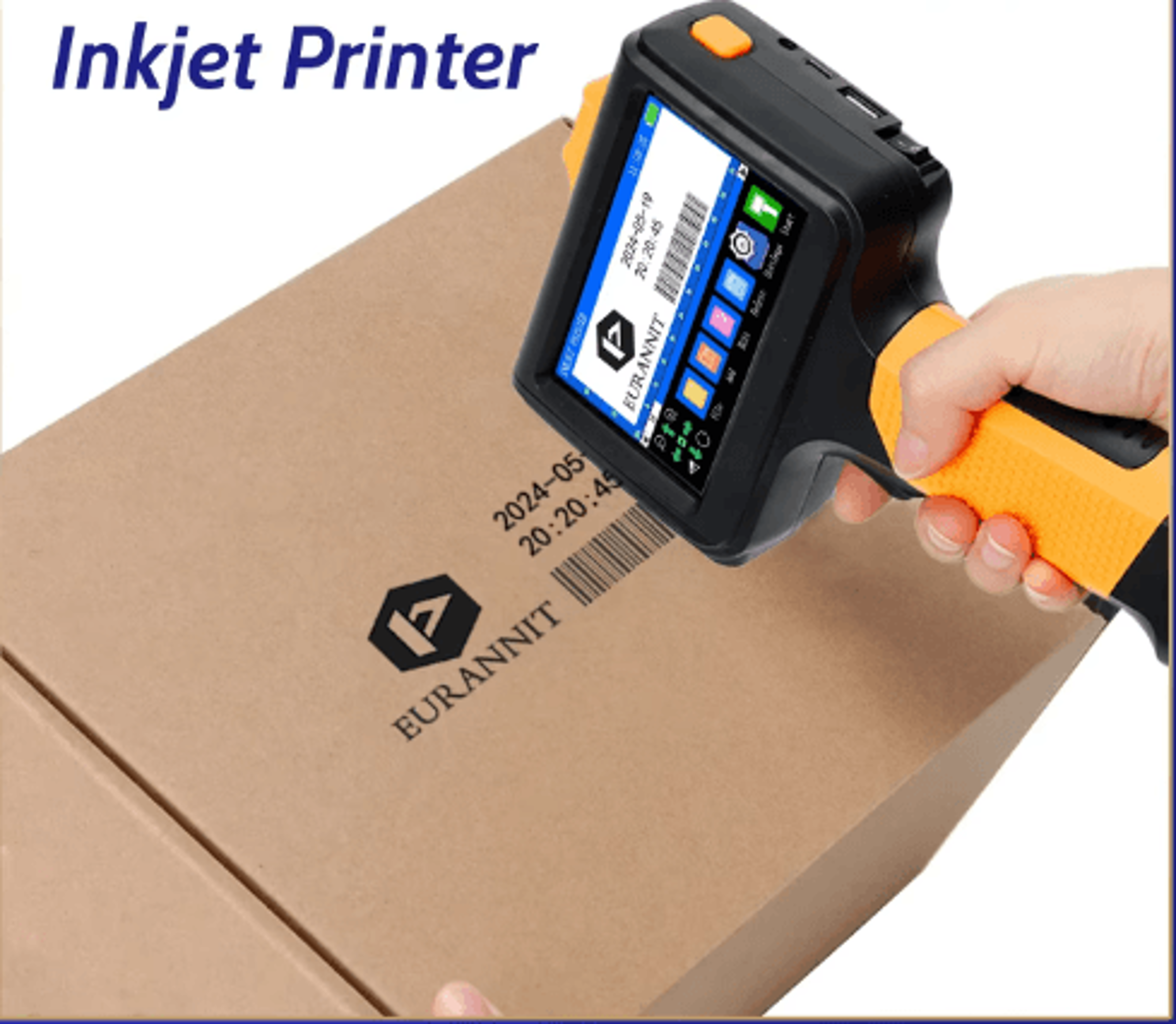 portable handheld inkjet printer – expiration date, qr code & barcode coding machine