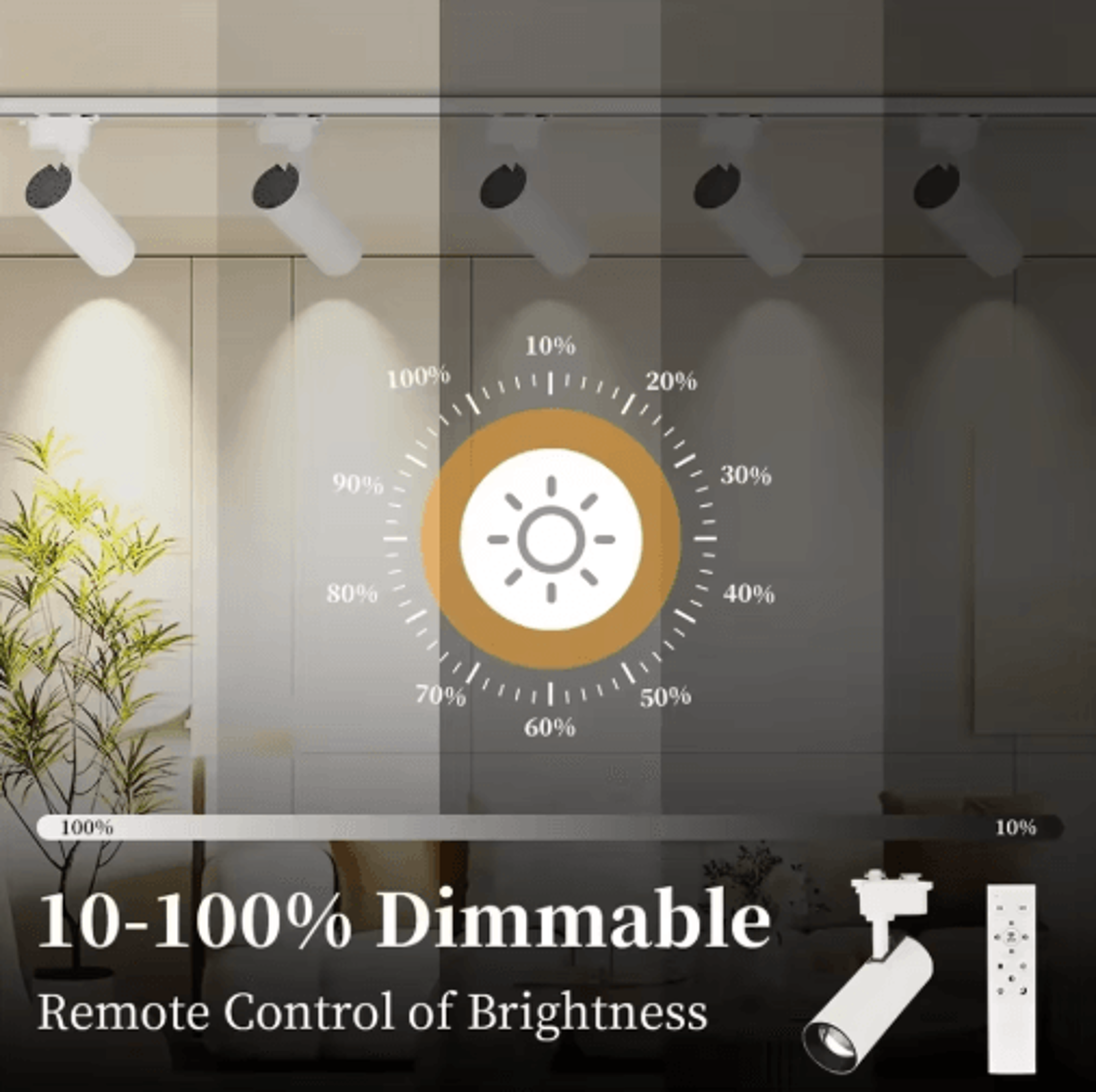 20W Dimmable LED Track Light  Adjustable Rail Spotlight For Home  Shop 9
