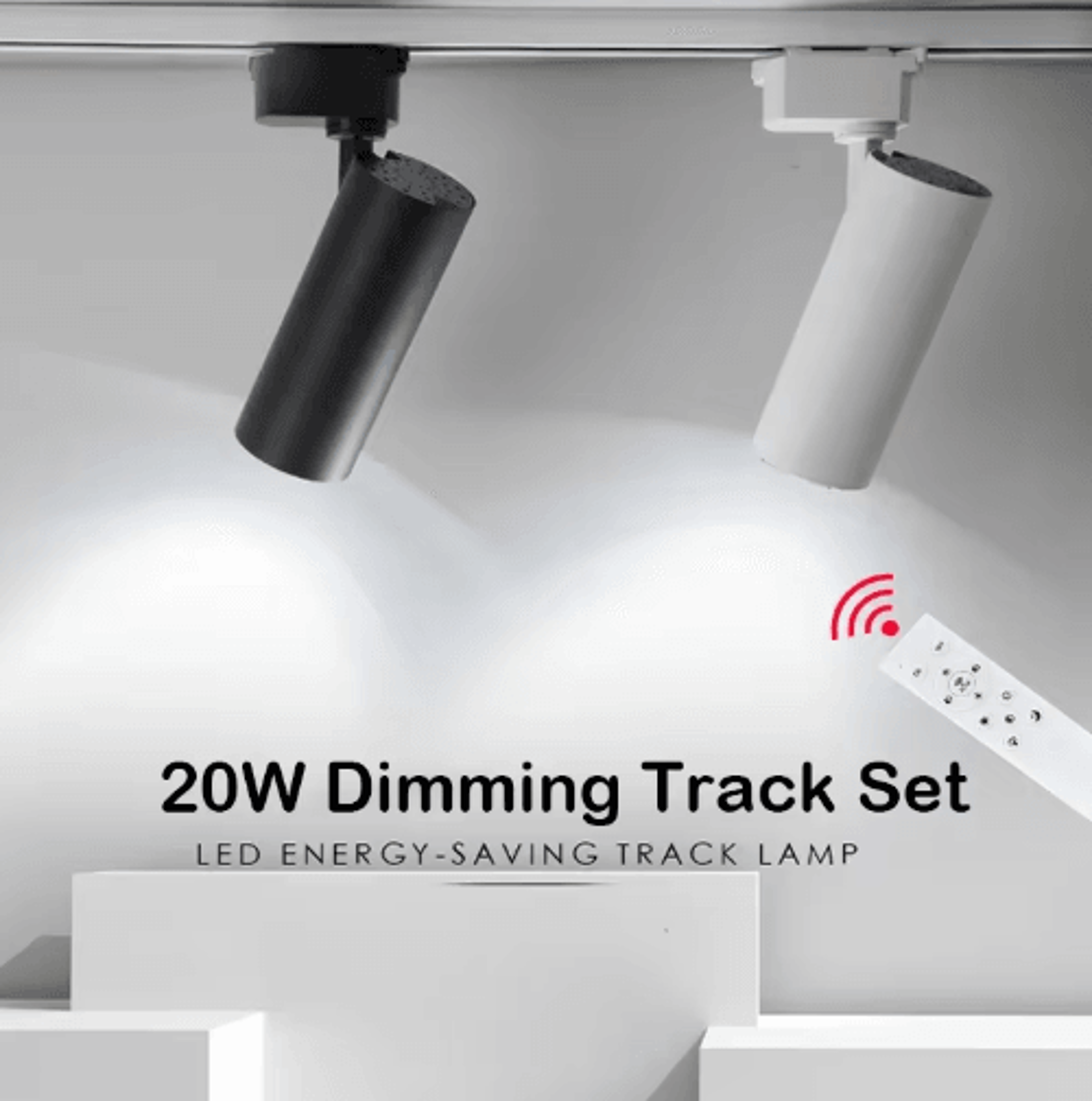 20W Dimmable LED Track Light  Adjustable Rail Spotlight For Home  Shop 11