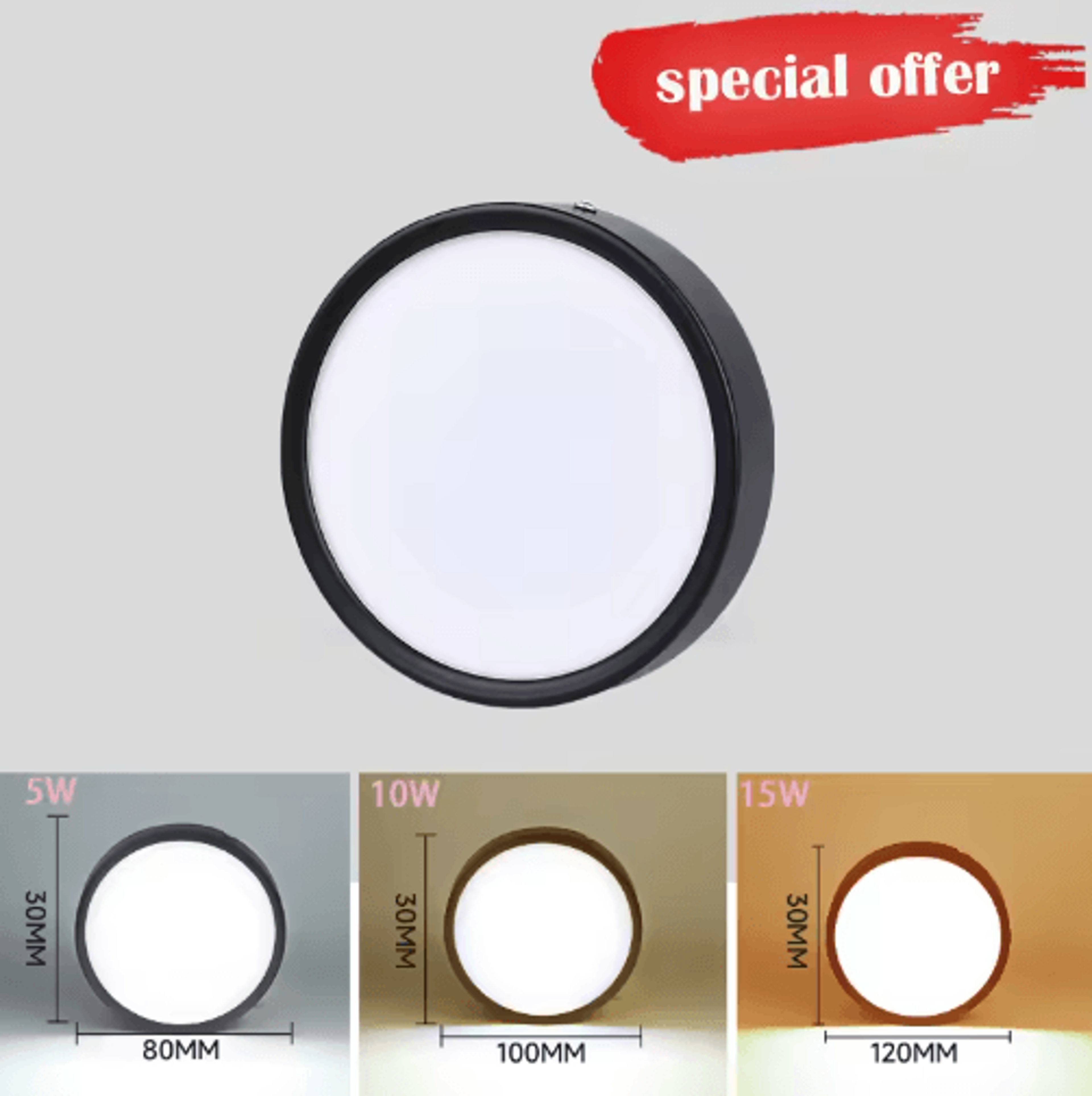 UltraThin LED Ceiling Downlight  10W15W25W Foldable Surface Mount Spotlight 1
