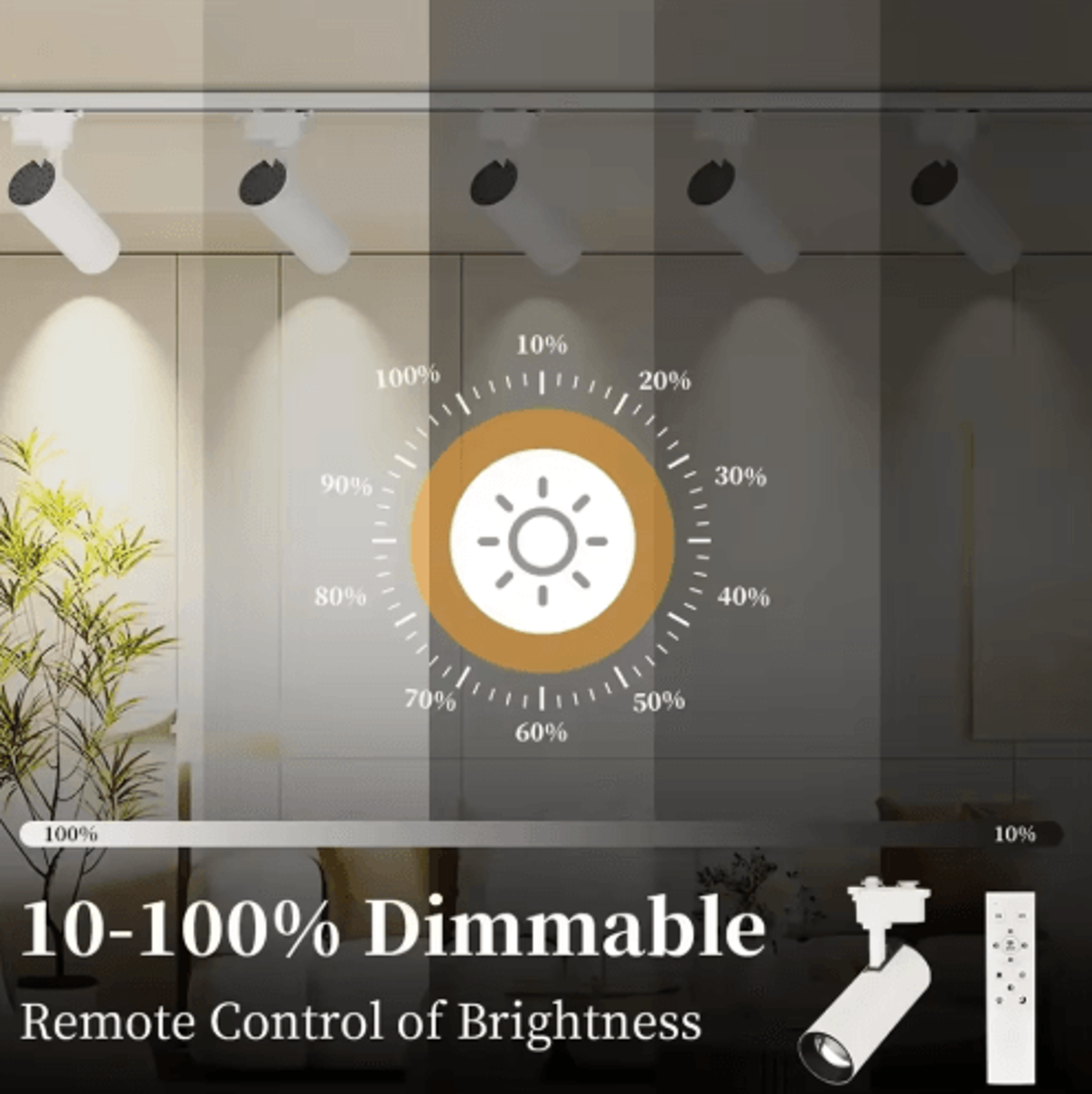 20W Dimmable LED Track Light  Modern Ceiling Rail Spotlight For Home 11