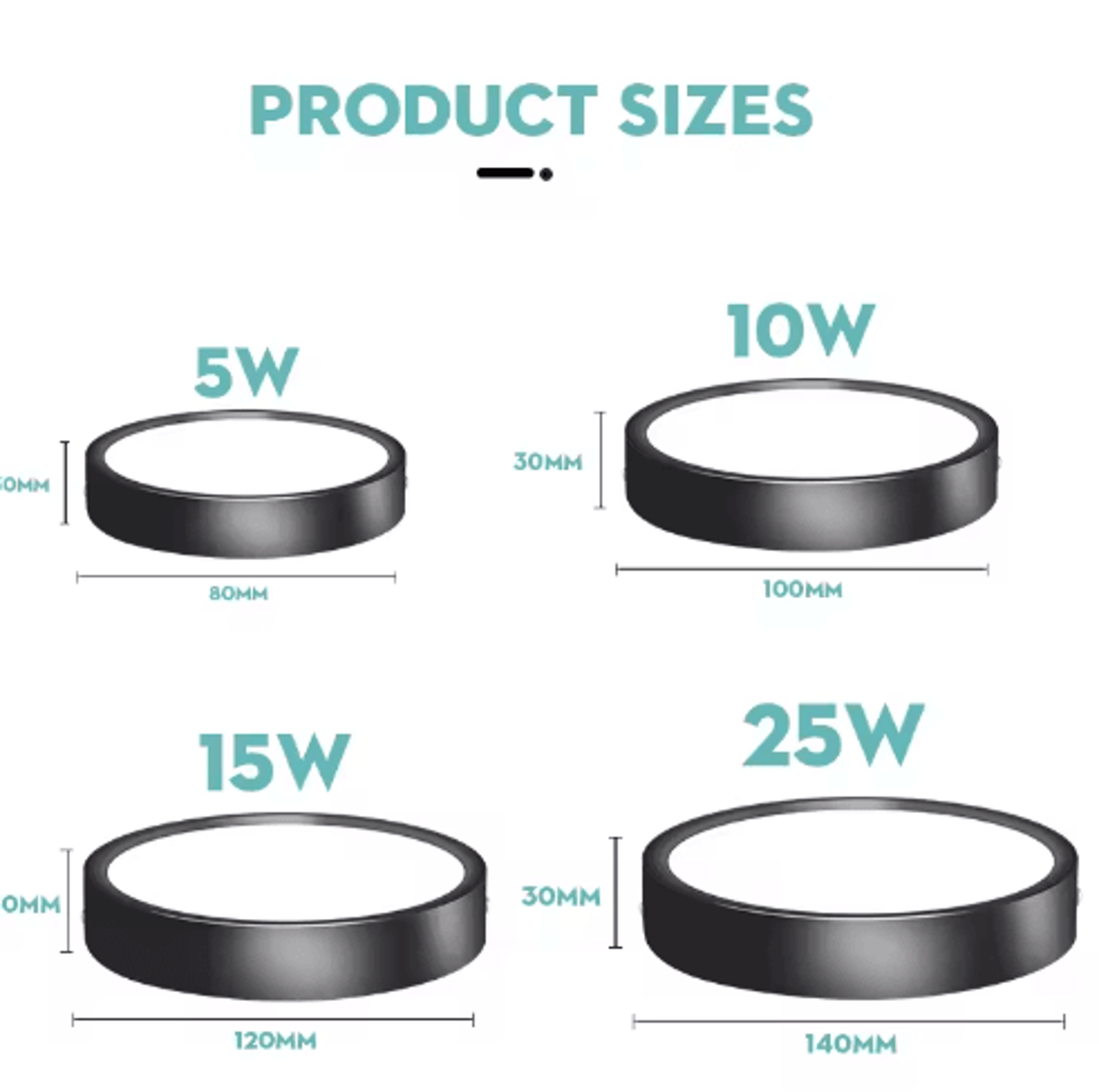 UltraThin Foldable LED Ceiling Downlight  10W15W25W Surface Mount Spotlight 10