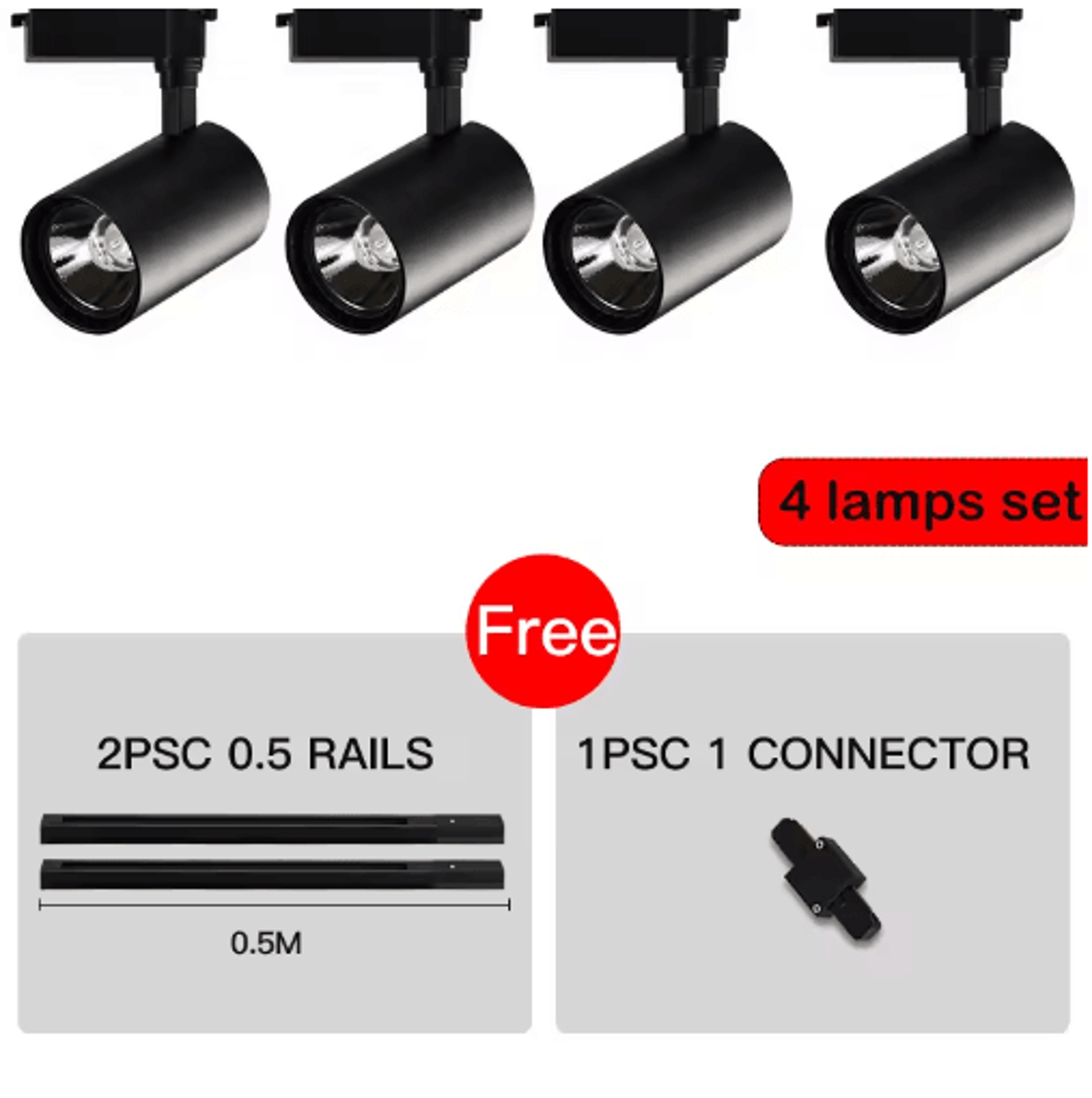 50W HighBrightness LED Track Light  Modern Ceiling Rail Spotlight For Home 12