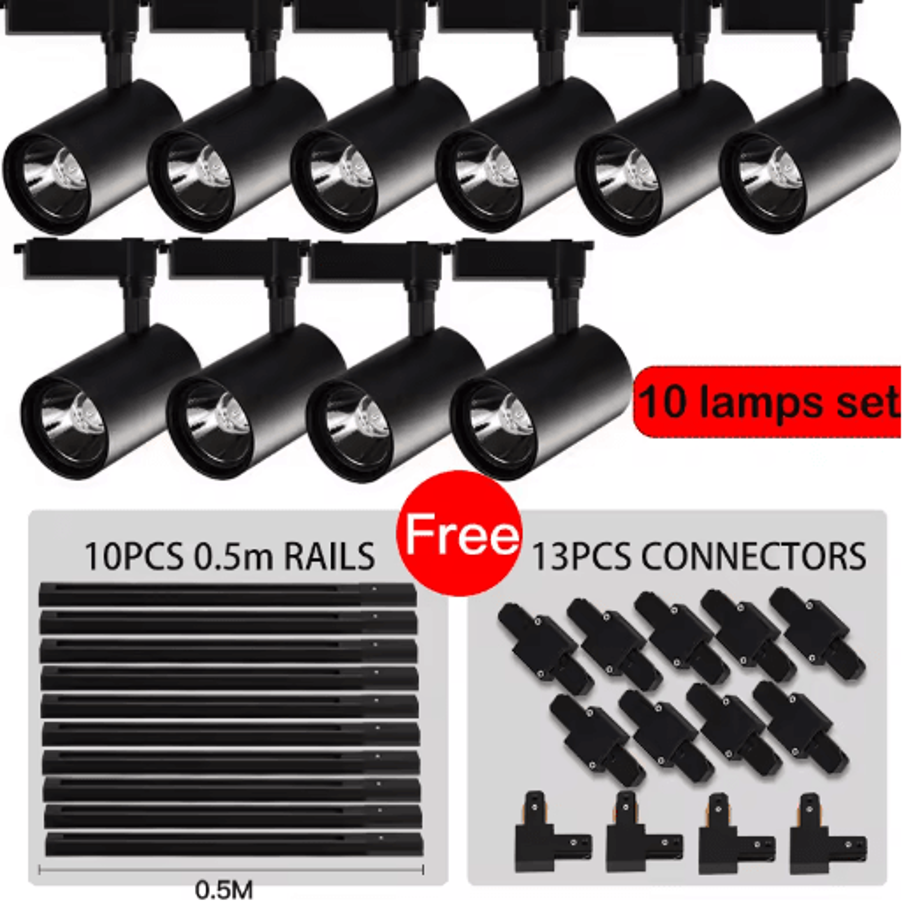 50W HighBrightness LED Track Light  Modern Ceiling Rail Spotlight For Home 17