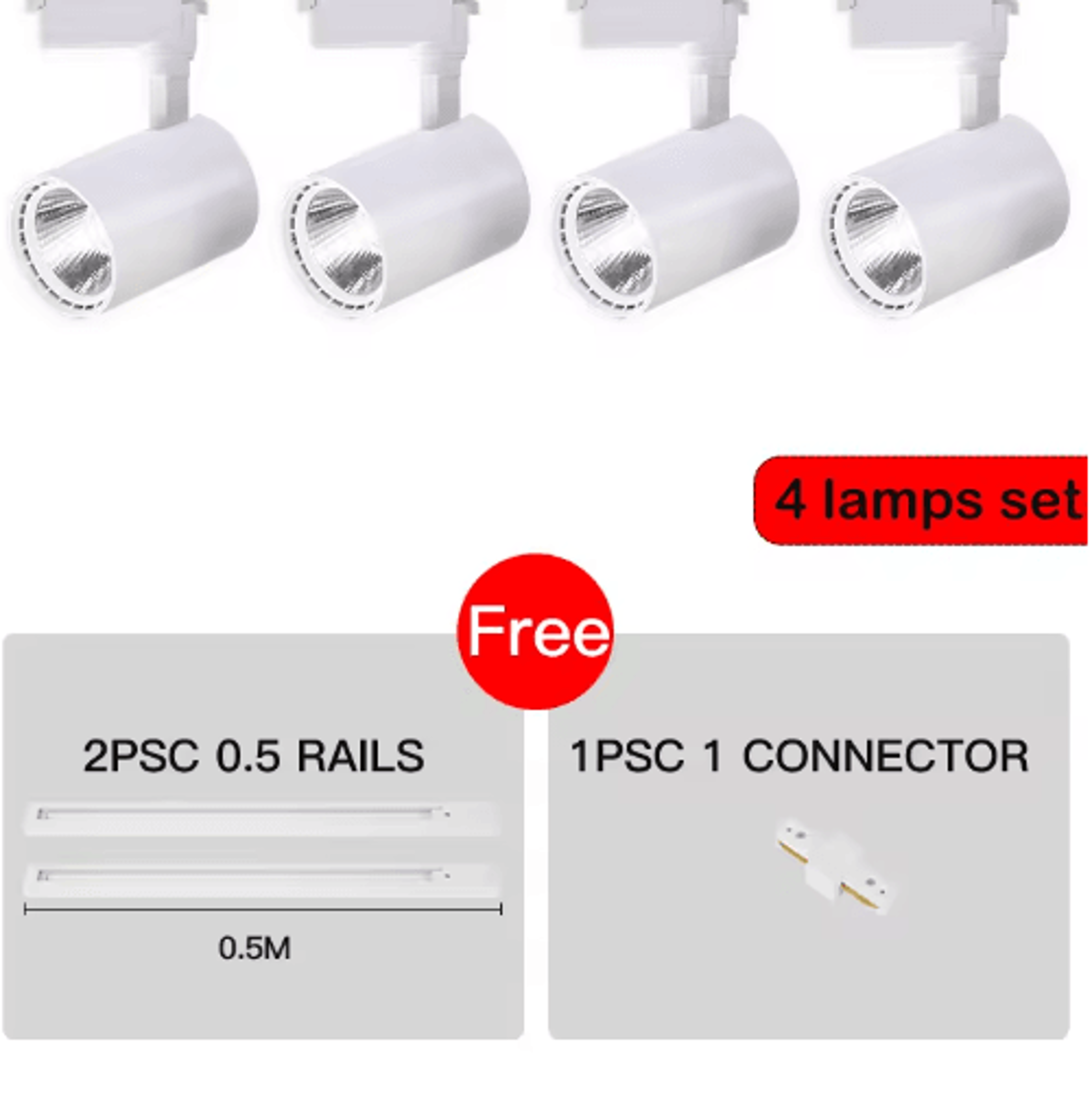 50W HighBrightness LED Track Light  Modern Ceiling Rail Spotlight For Home 2