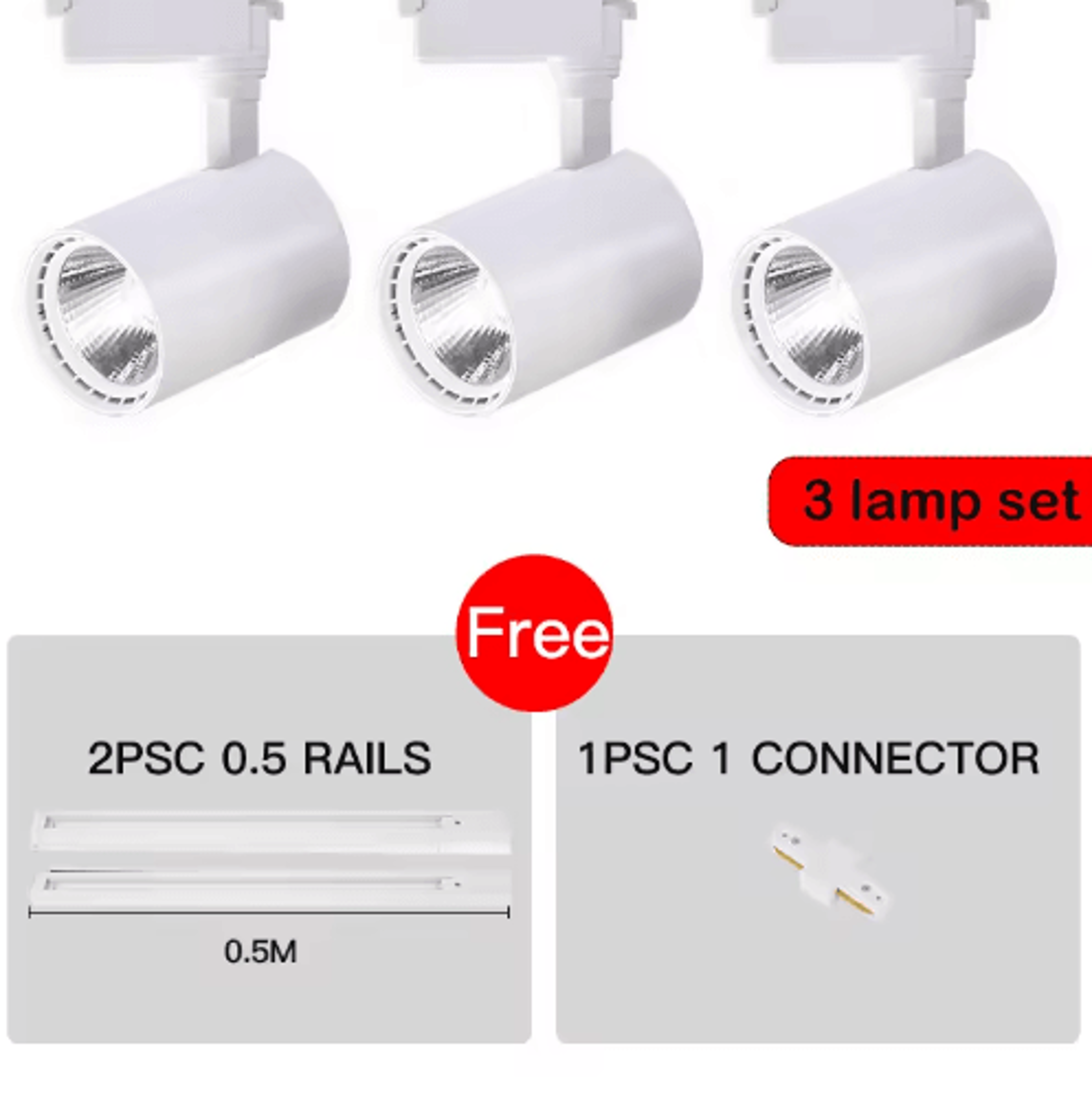 50W HighBrightness LED Track Light  Modern Ceiling Rail Spotlight For Home 6