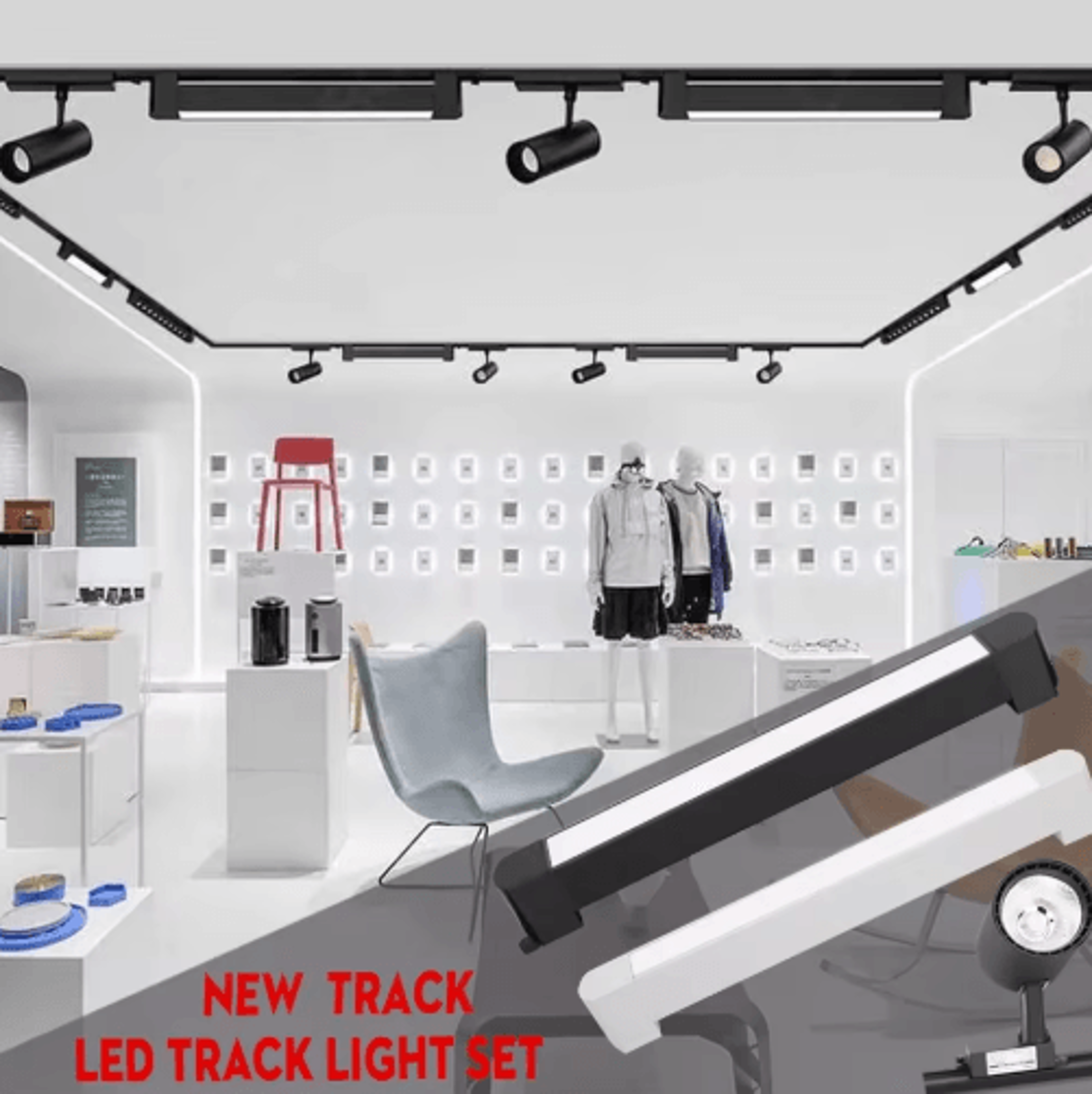 10W20W30W COB LED Track Spotlight Modern Rail Lighting For Home  Shop 22