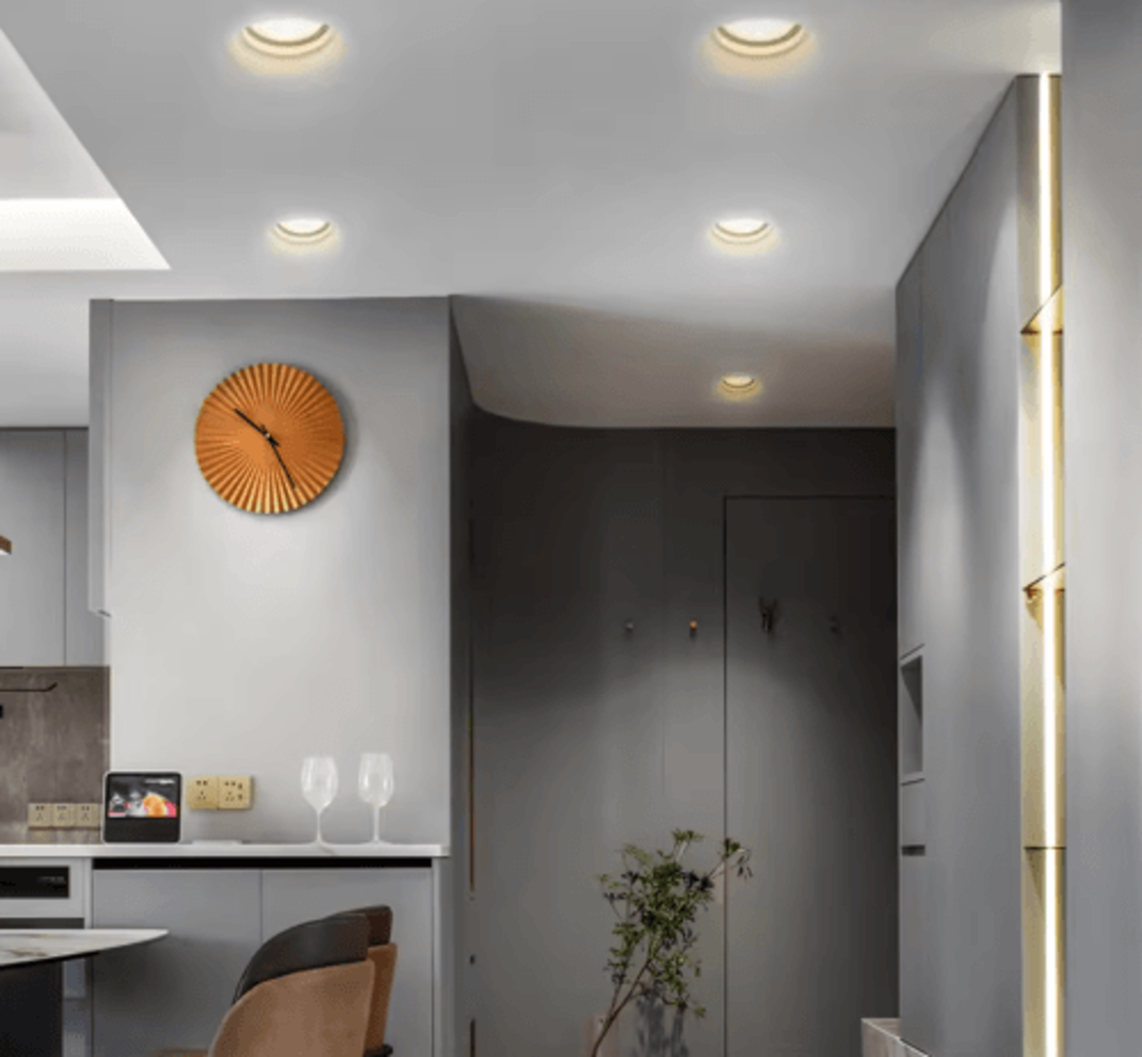 7W10W Recessed LED Ceiling Downlight  Round  Square Gypsum Spotlight 7