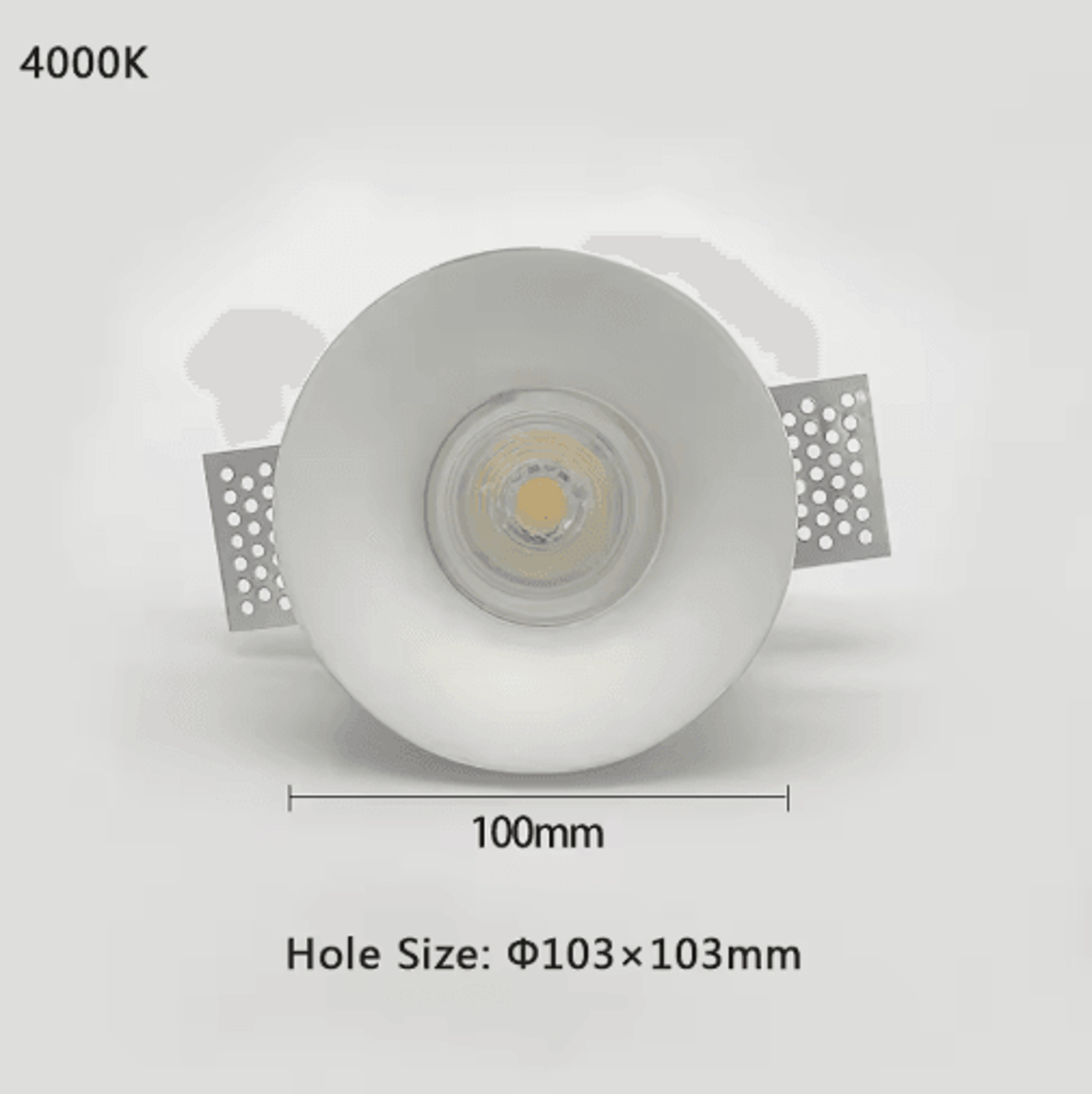 7W10W Recessed LED Ceiling Downlight  Round  Square Gypsum Spotlight 5