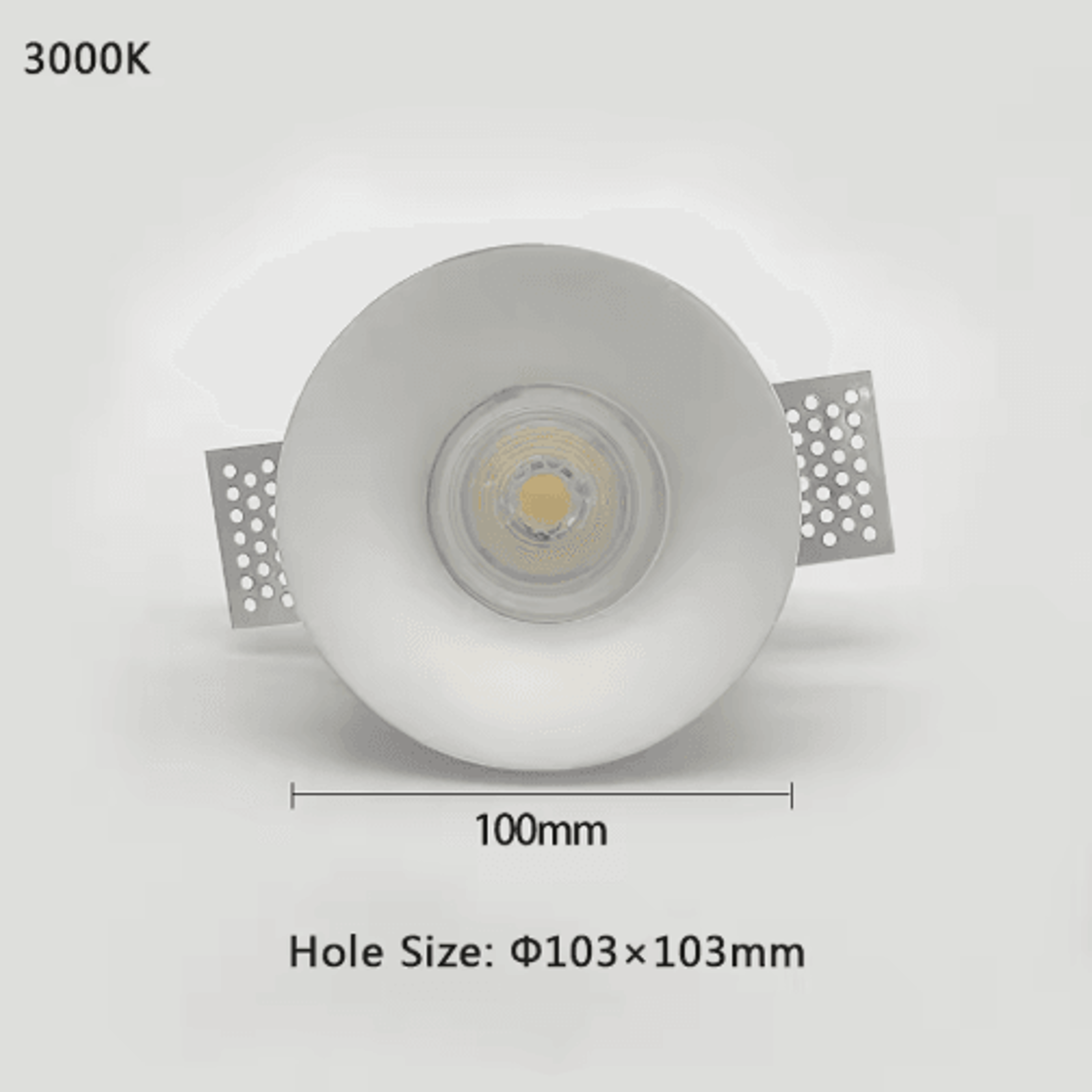 7W10W Recessed LED Ceiling Downlight  Round  Square Gypsum Spotlight 6