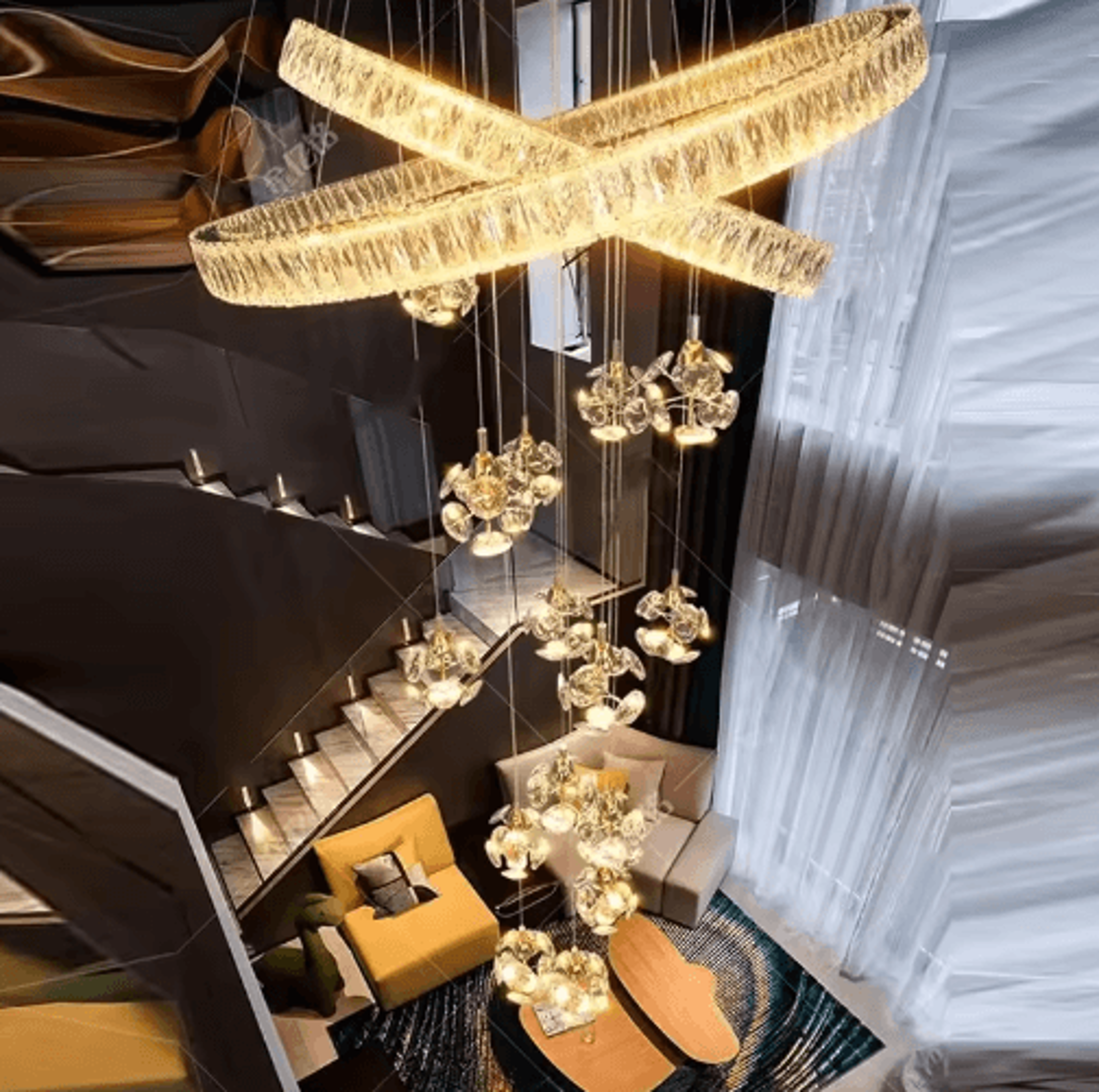 Modern Minimalist Chandelier  Elegant Indoor Ceiling Light For Living  Dining Rooms 9