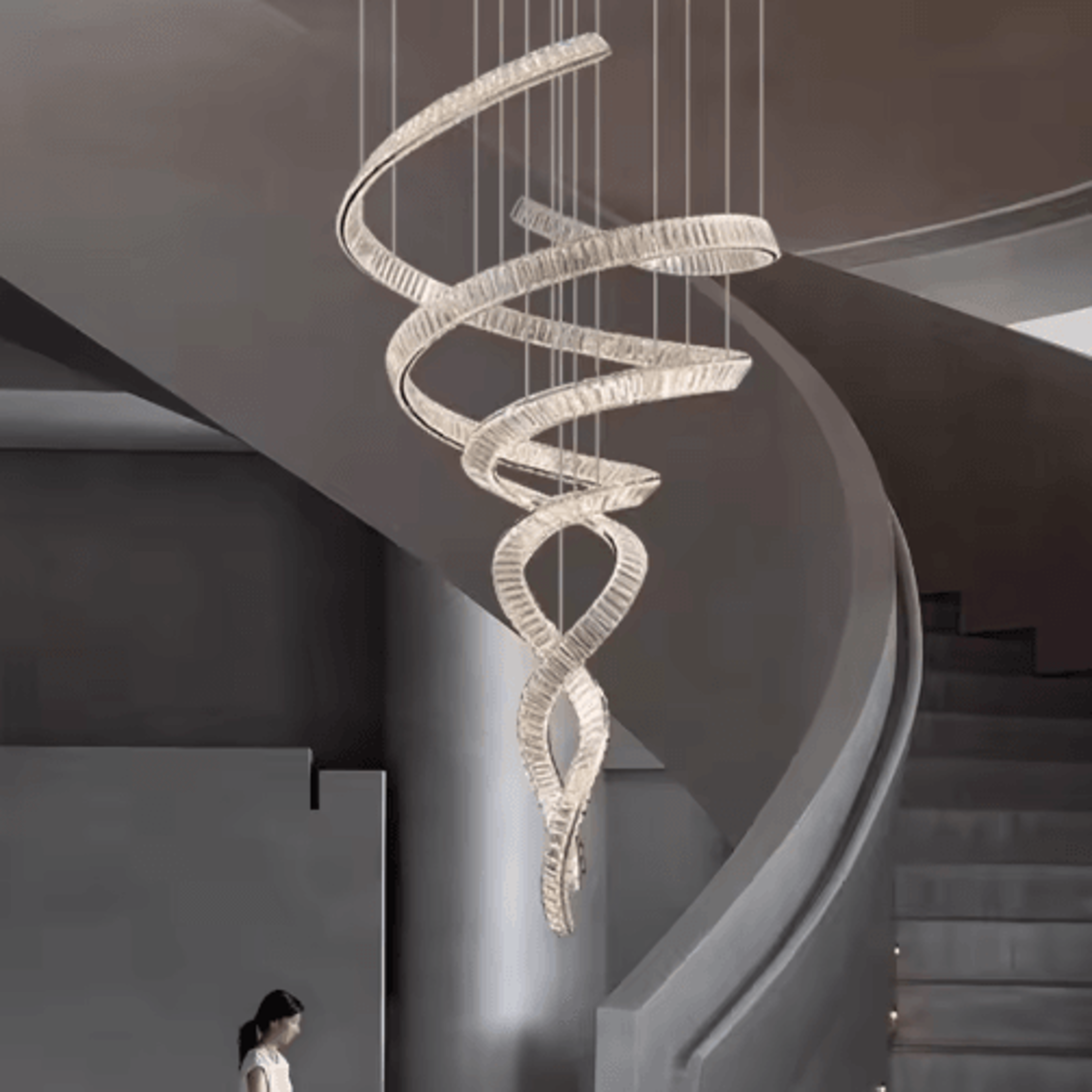 Modern LED Pendant Chandelier  Elegant Hanging Ceiling Light For Living  Dining Rooms 10