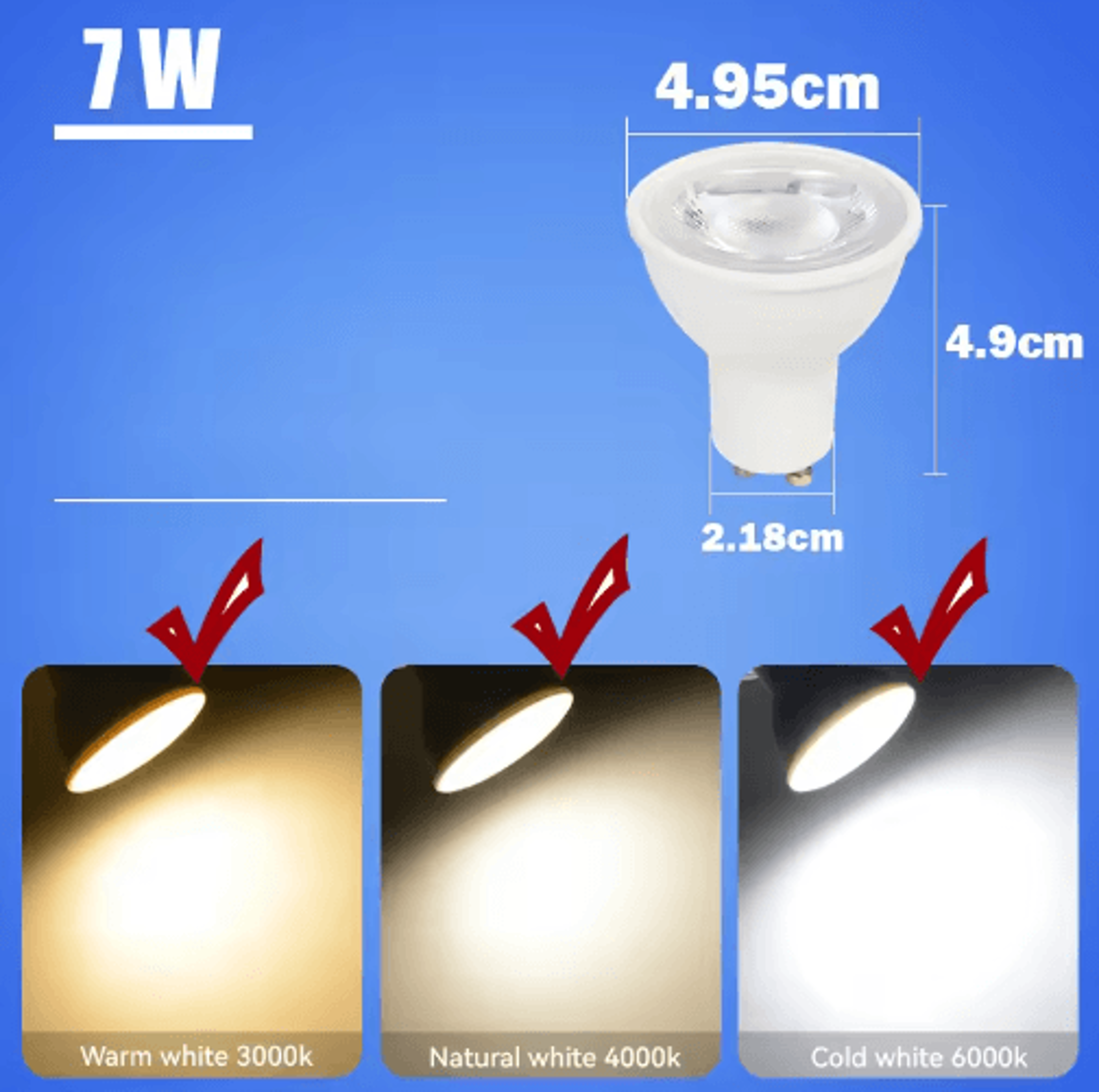 GU10 IP65 Waterproof Recessed Downlight  25W Max Ceiling Spotlight 11