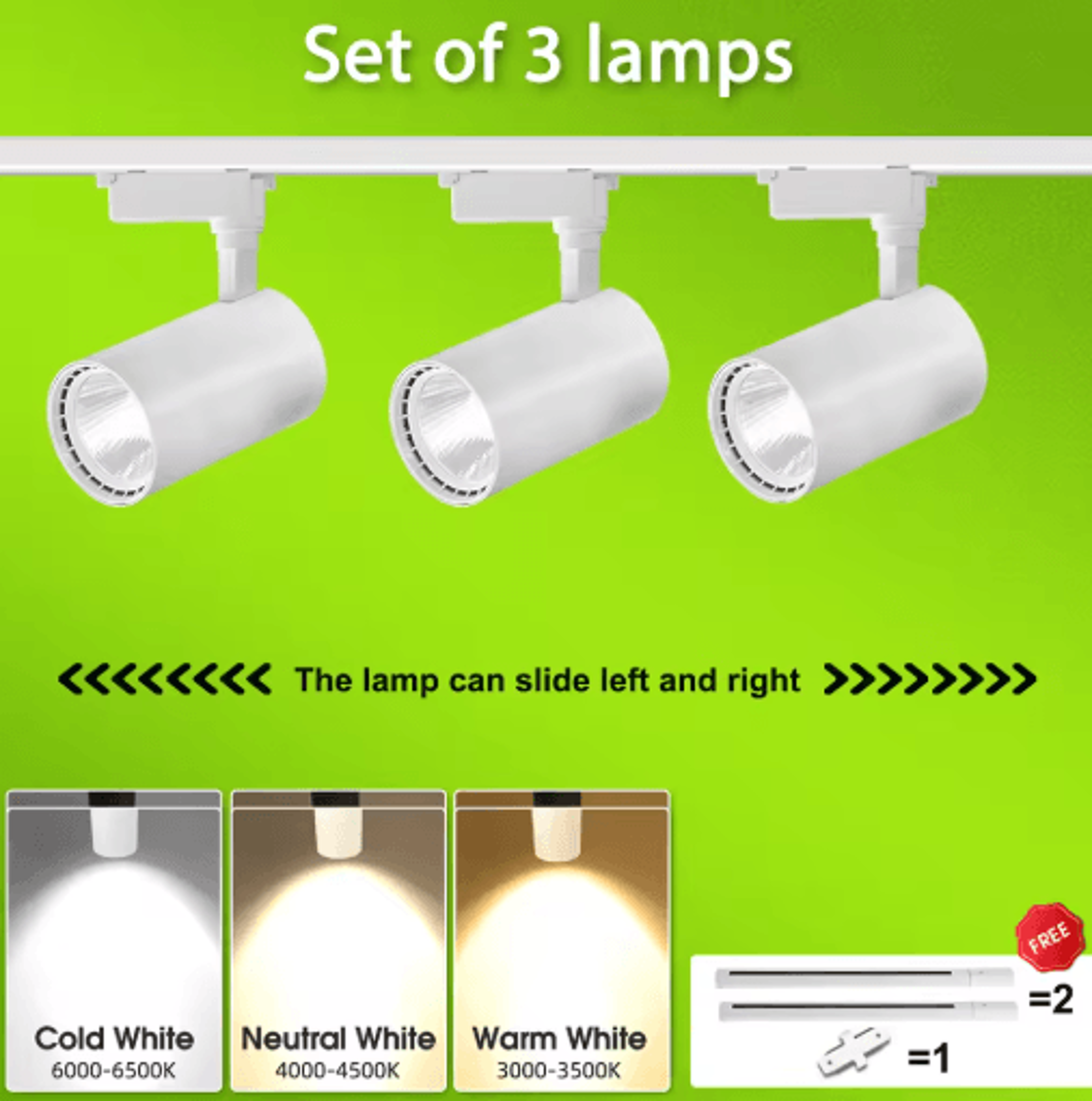 20W30W40W LED Track Lighting Set  220V Ceiling Rail Spotlights 13