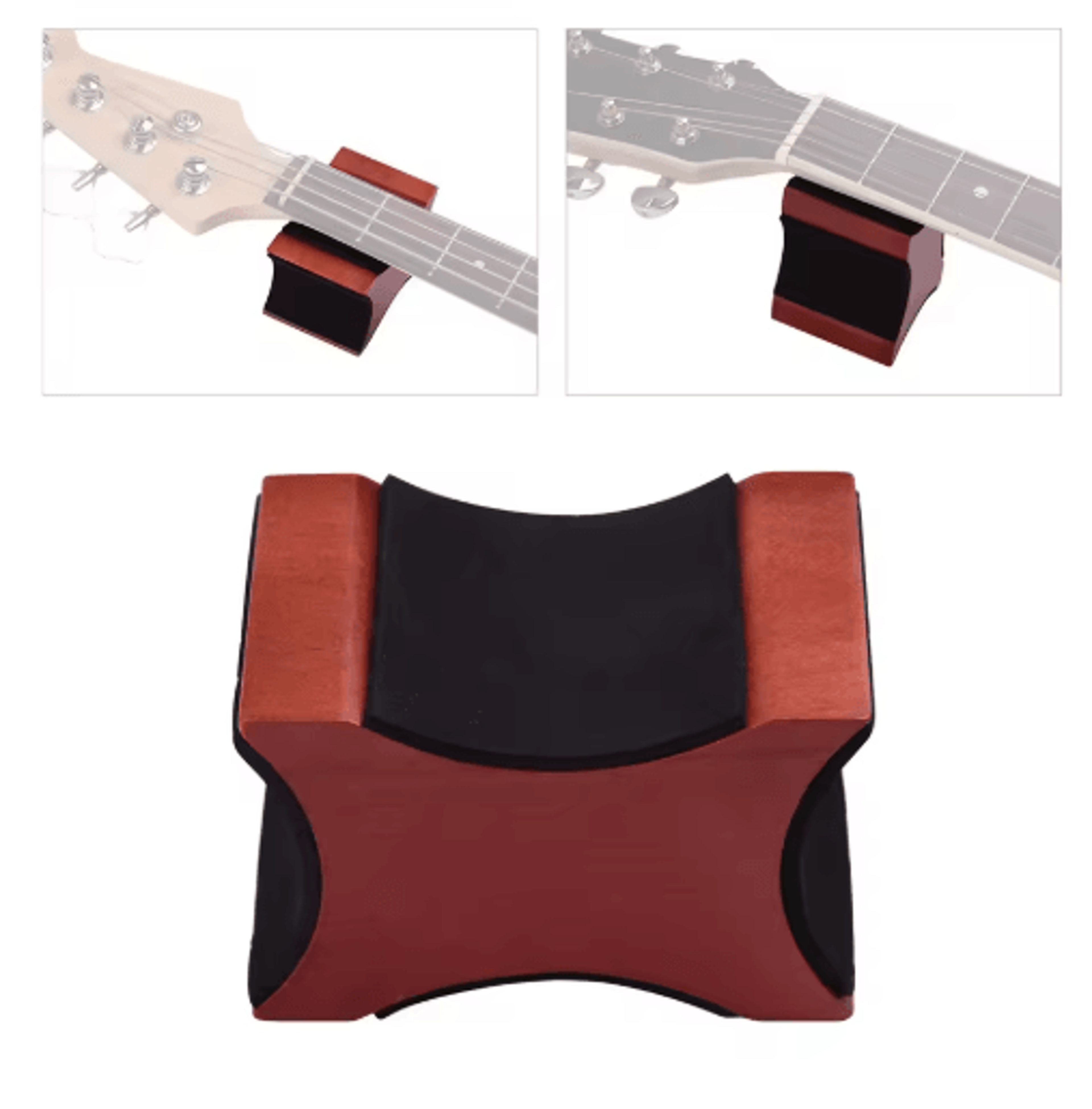 Mahogany Guitar Neck Rest Support  DualHeight Luthier Repair Tool 1
