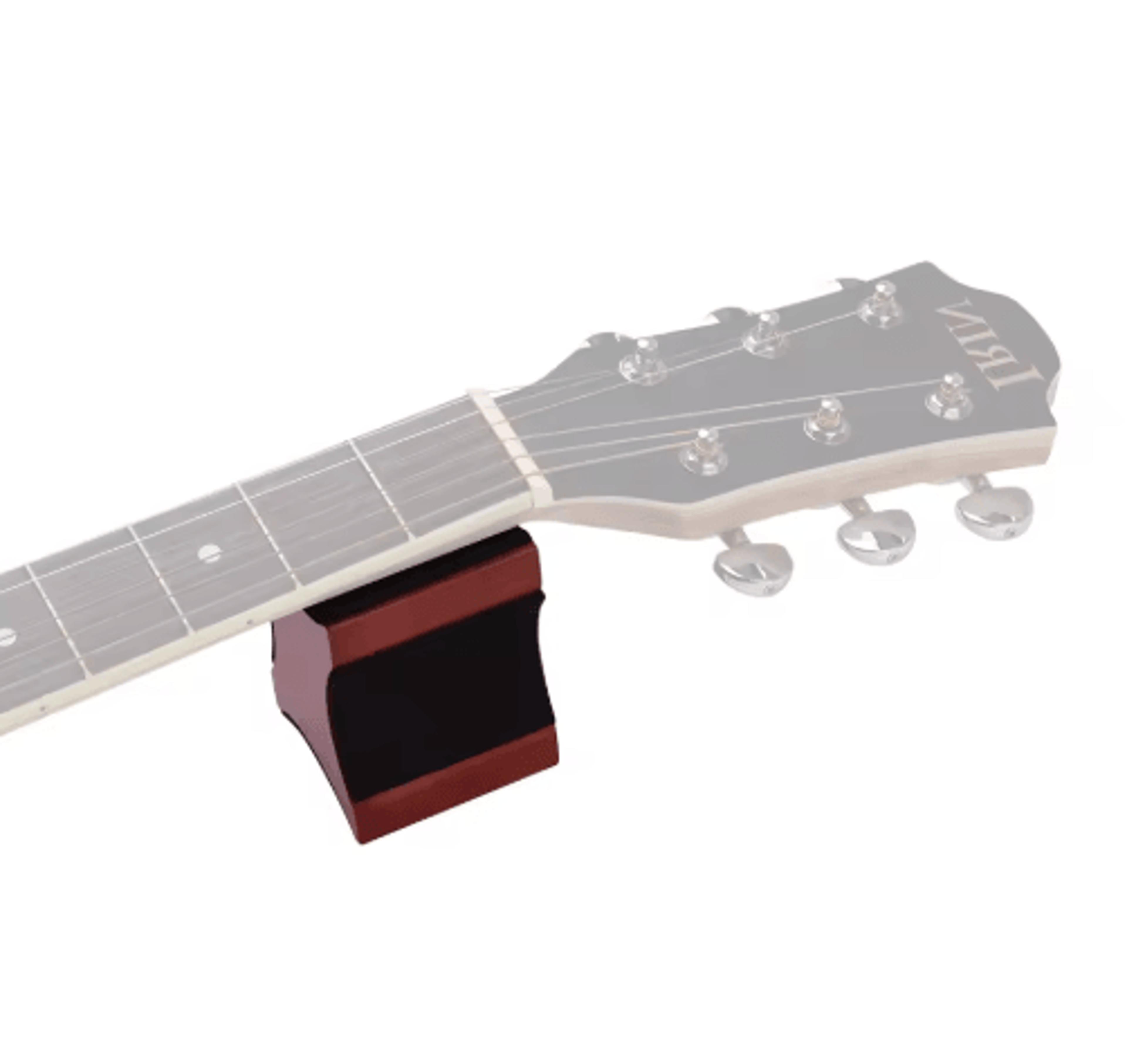 mahogany guitar neck rest support – dual-height luthier repair tool
