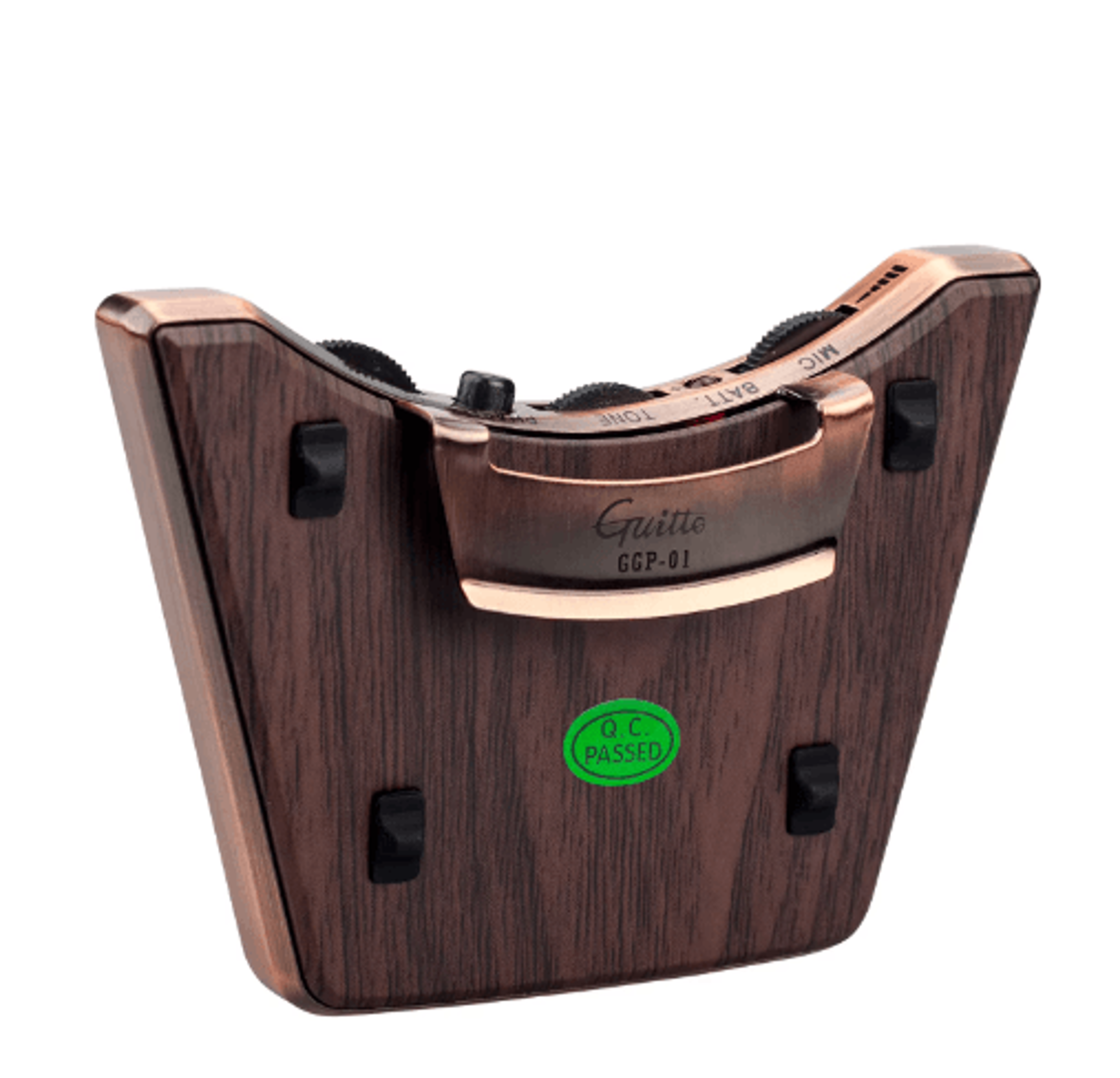acoustic guitar soundhole pickup – dual piezo & mic with volume and tone control