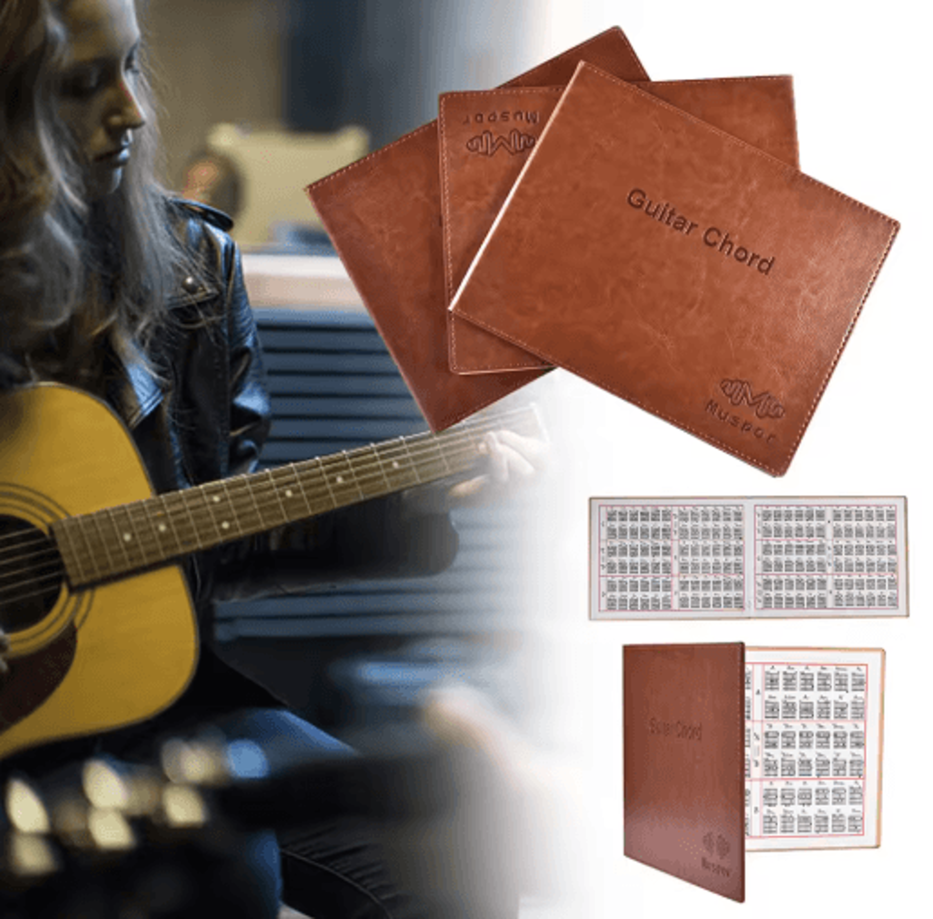 6String Guitar Chord Book  Paperback Chord Chart For Acoustic Classical  Electric Guitar 4