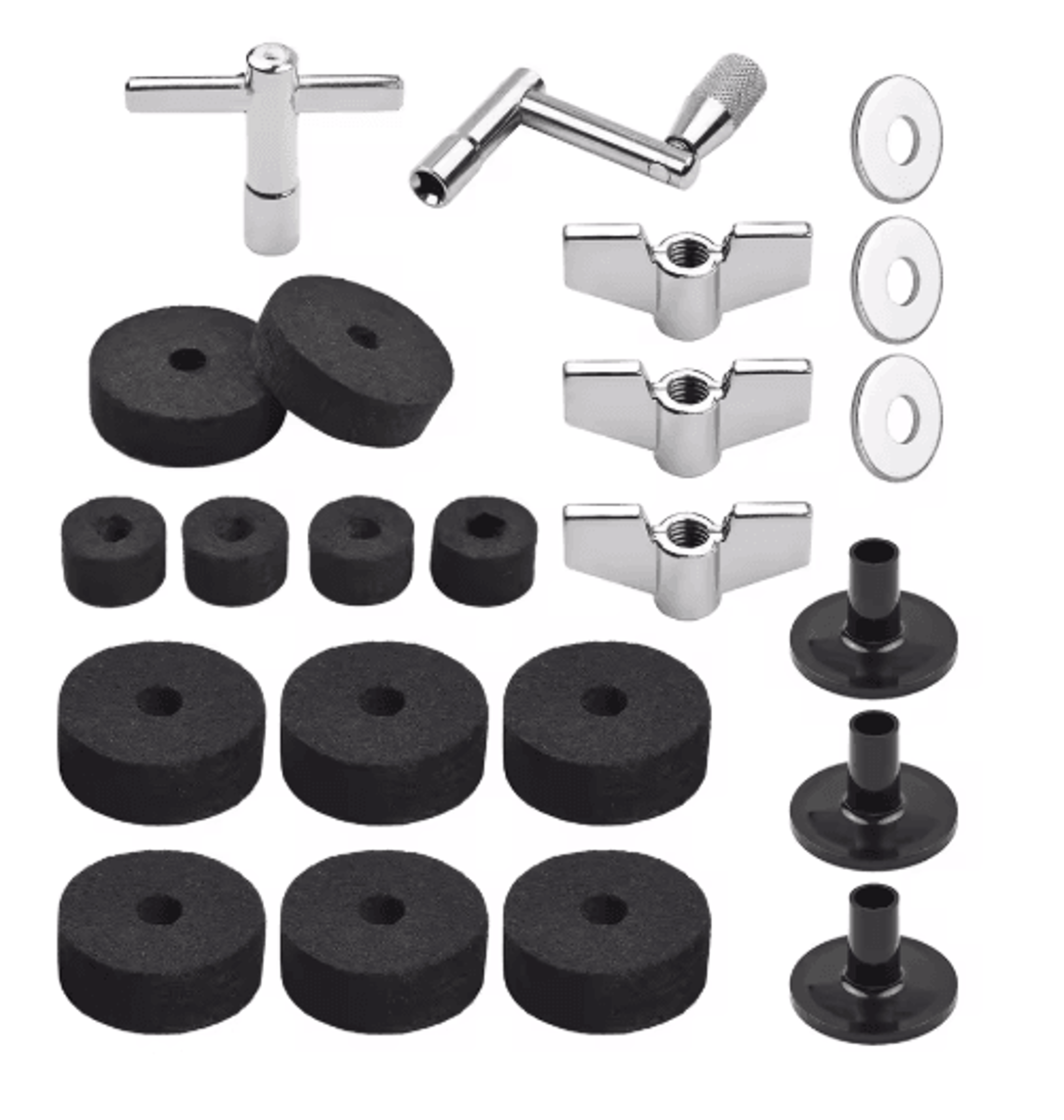 23PCS Cymbal Stand Replacement Kit  Drum Felts Wing Nuts  Washers 1