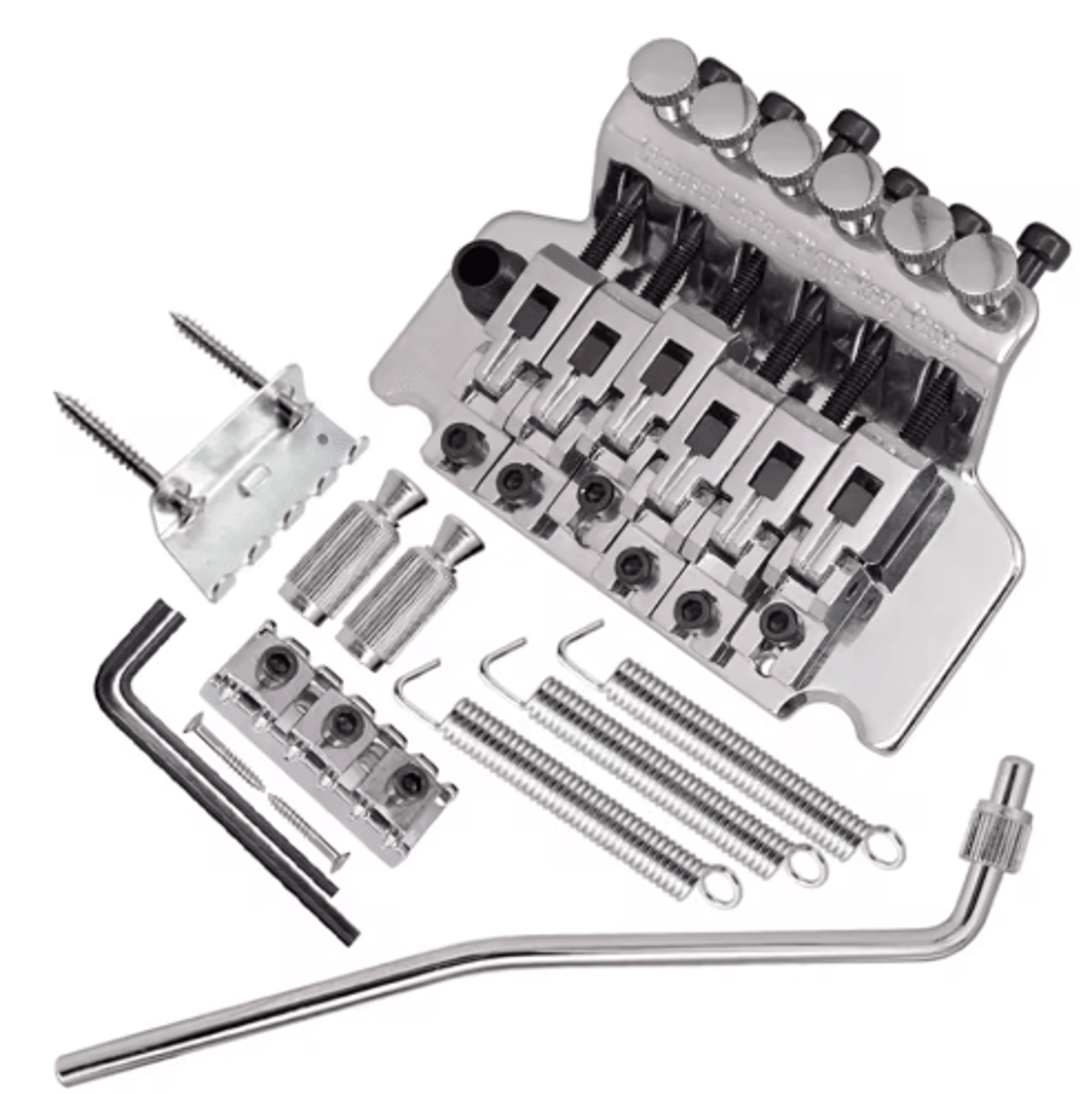 6String Electric Guitar Tremolo Bridge  Double Roller Tailpiece Saddle Replacement 1