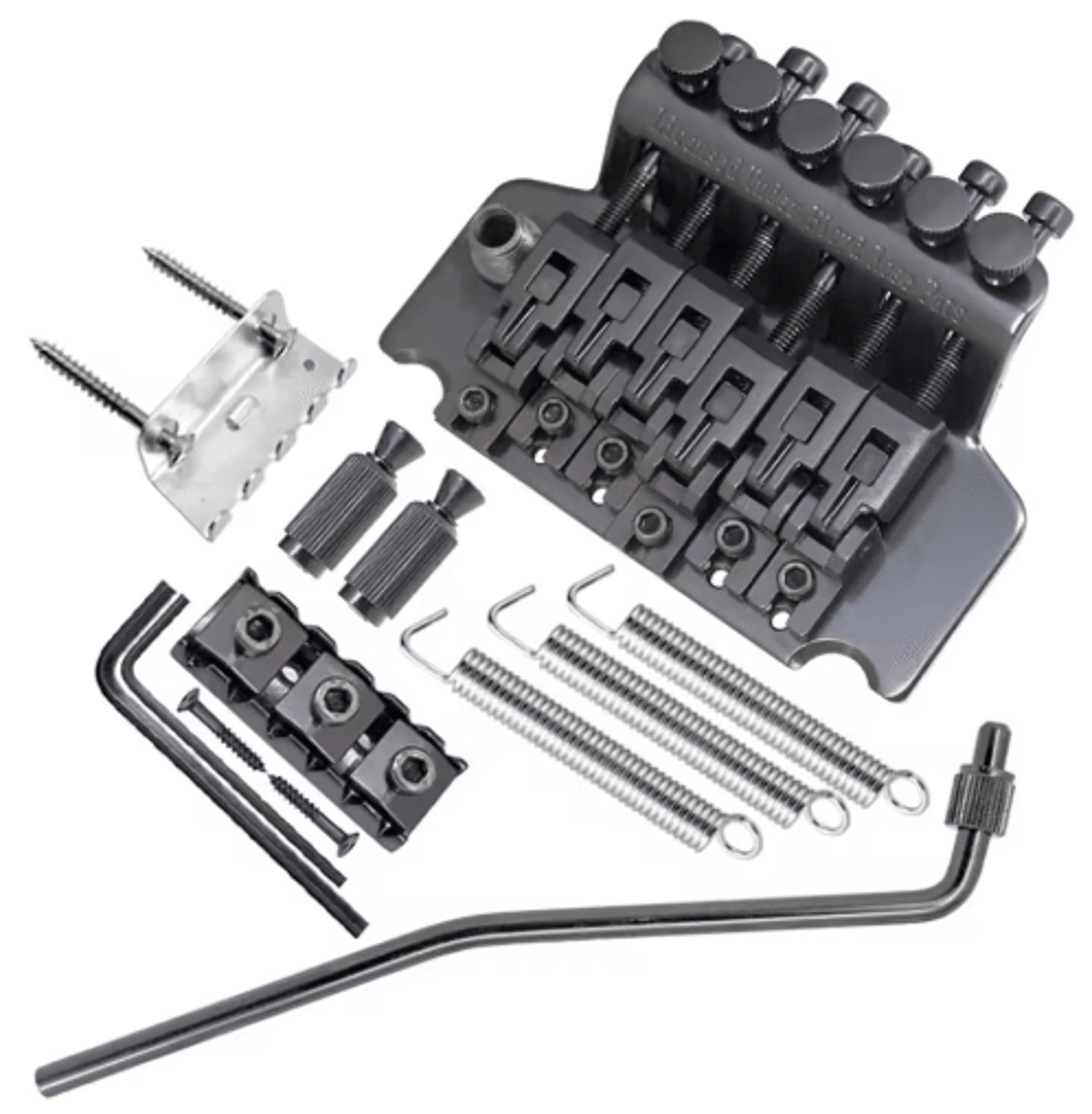 6-string electric guitar tremolo bridge – double roller tailpiece saddle replacement