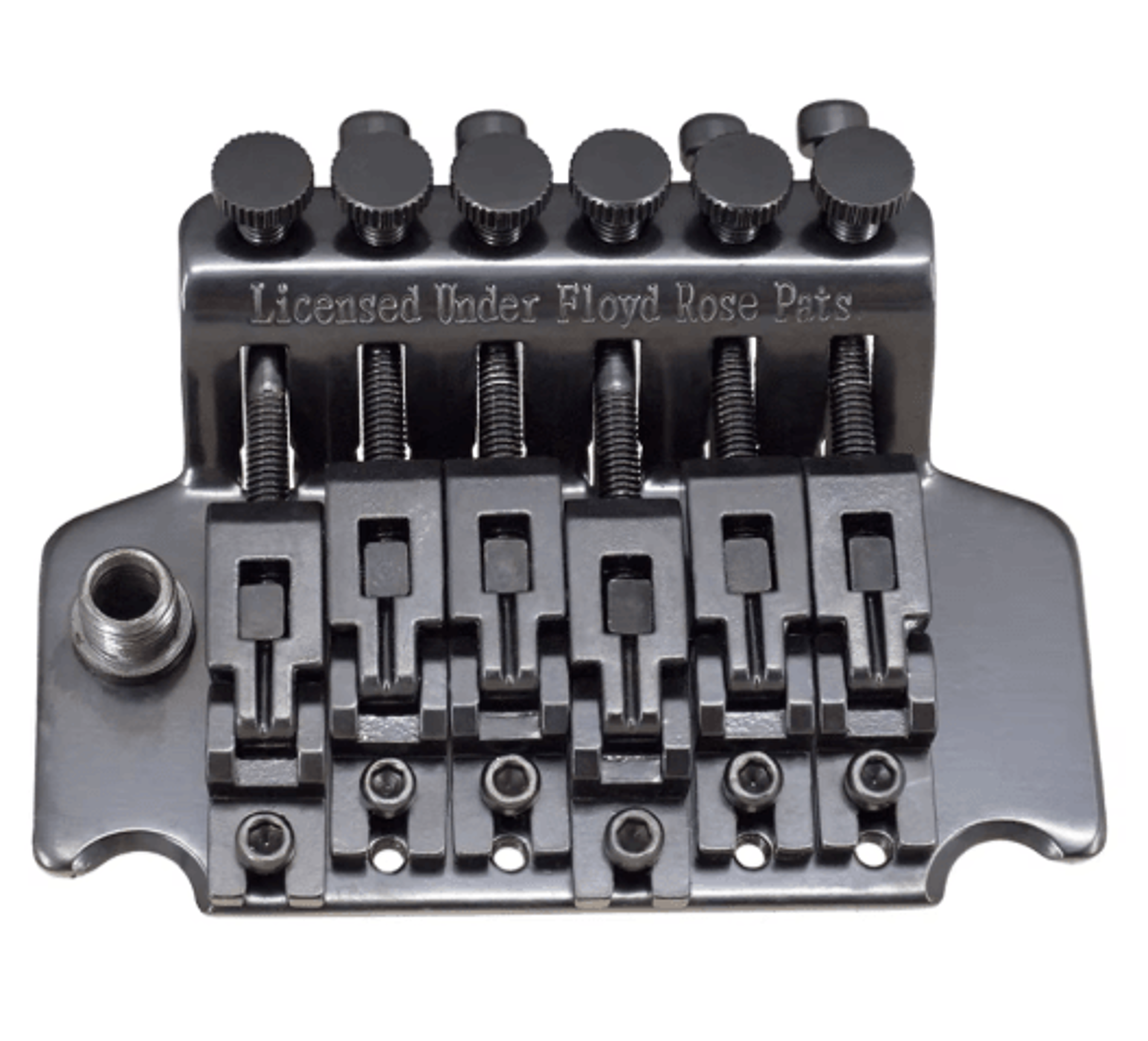 6String Electric Guitar Tremolo Bridge  Double Roller Tailpiece Saddle Replacement 5