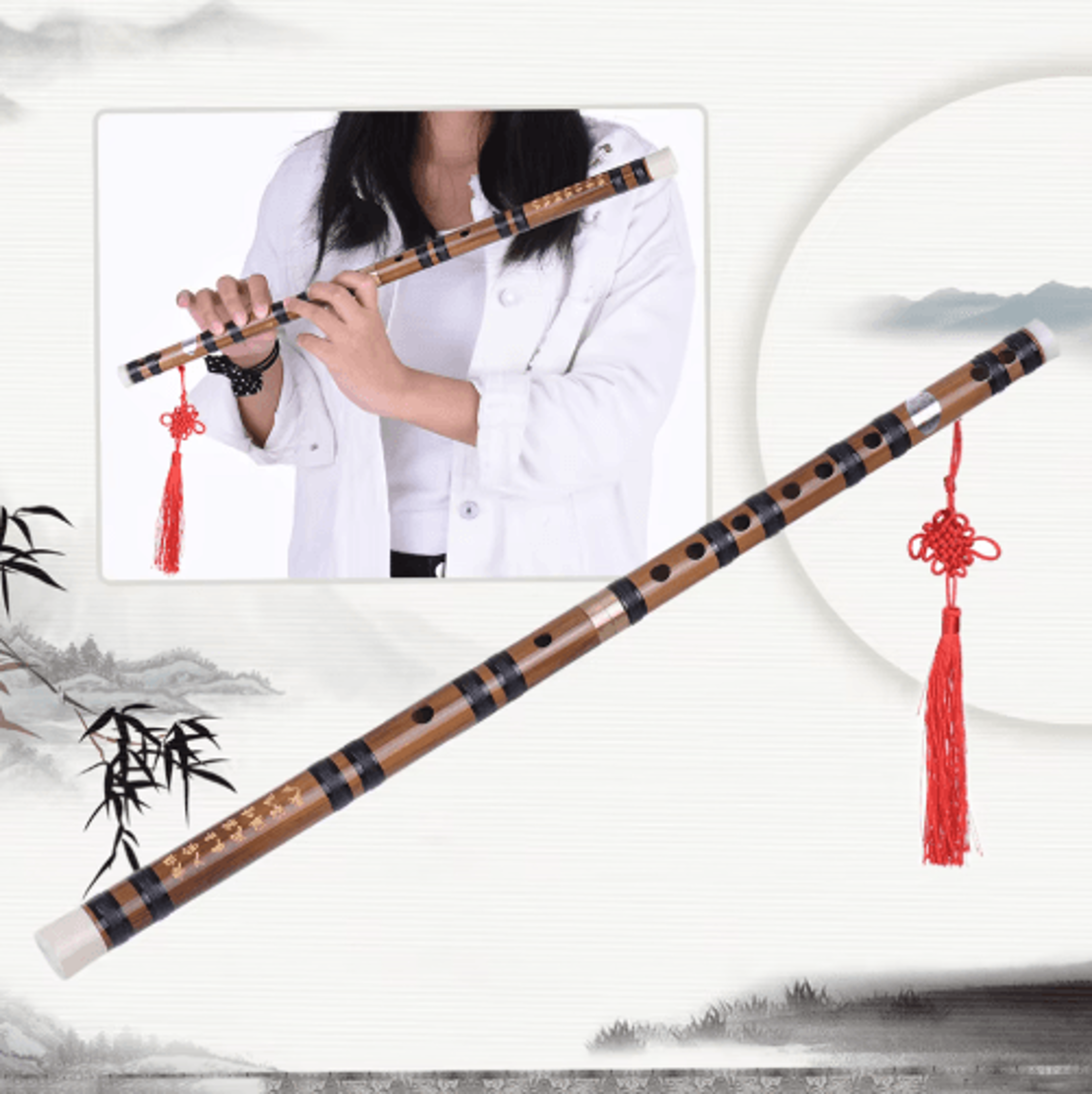 handmade e-key bamboo dizi flute – traditional chinese woodwind instrument for beginners