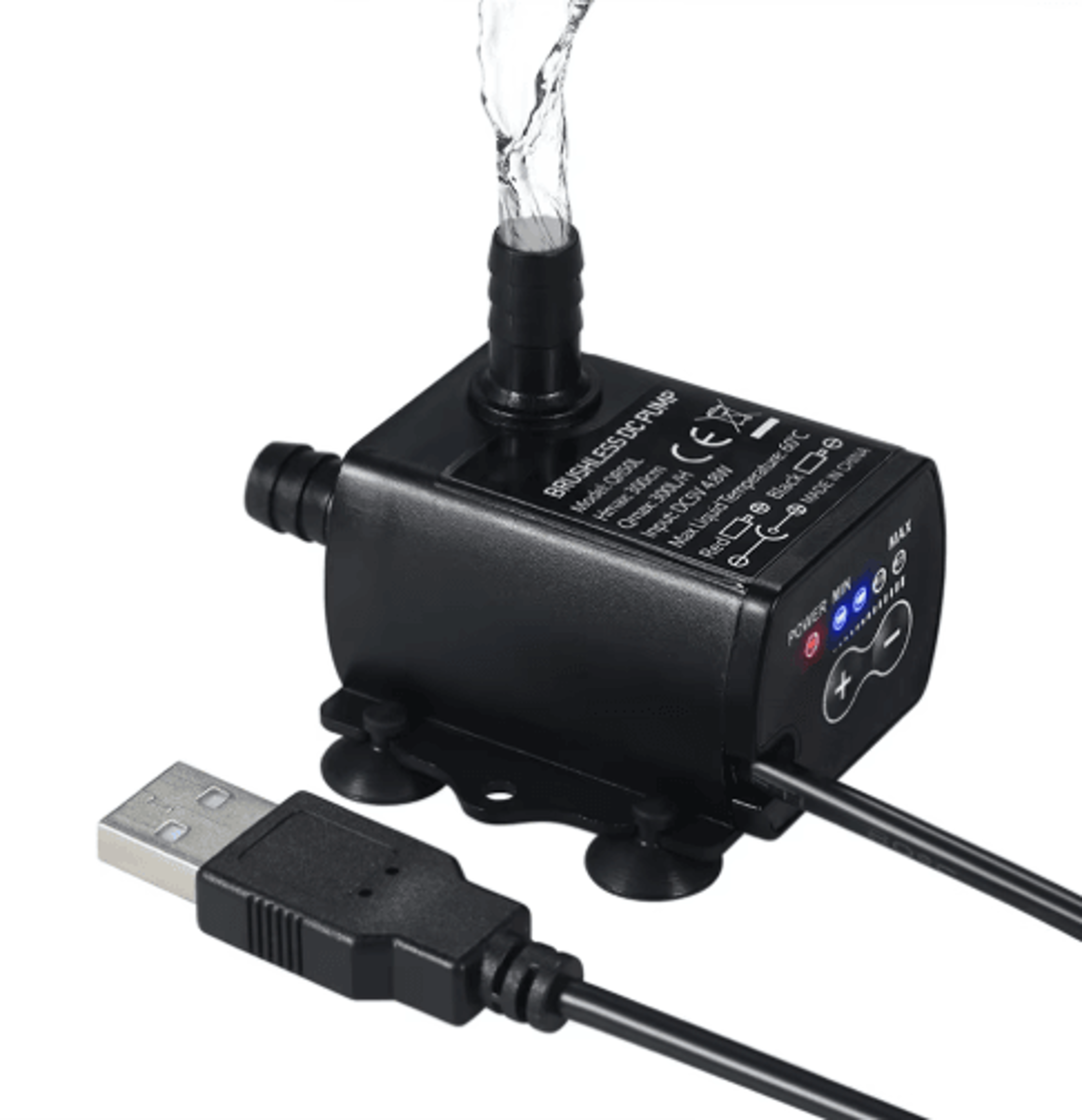 mini usb submersible water pump – ultra-quiet 5v brushless fountain pump with adjustable flow
