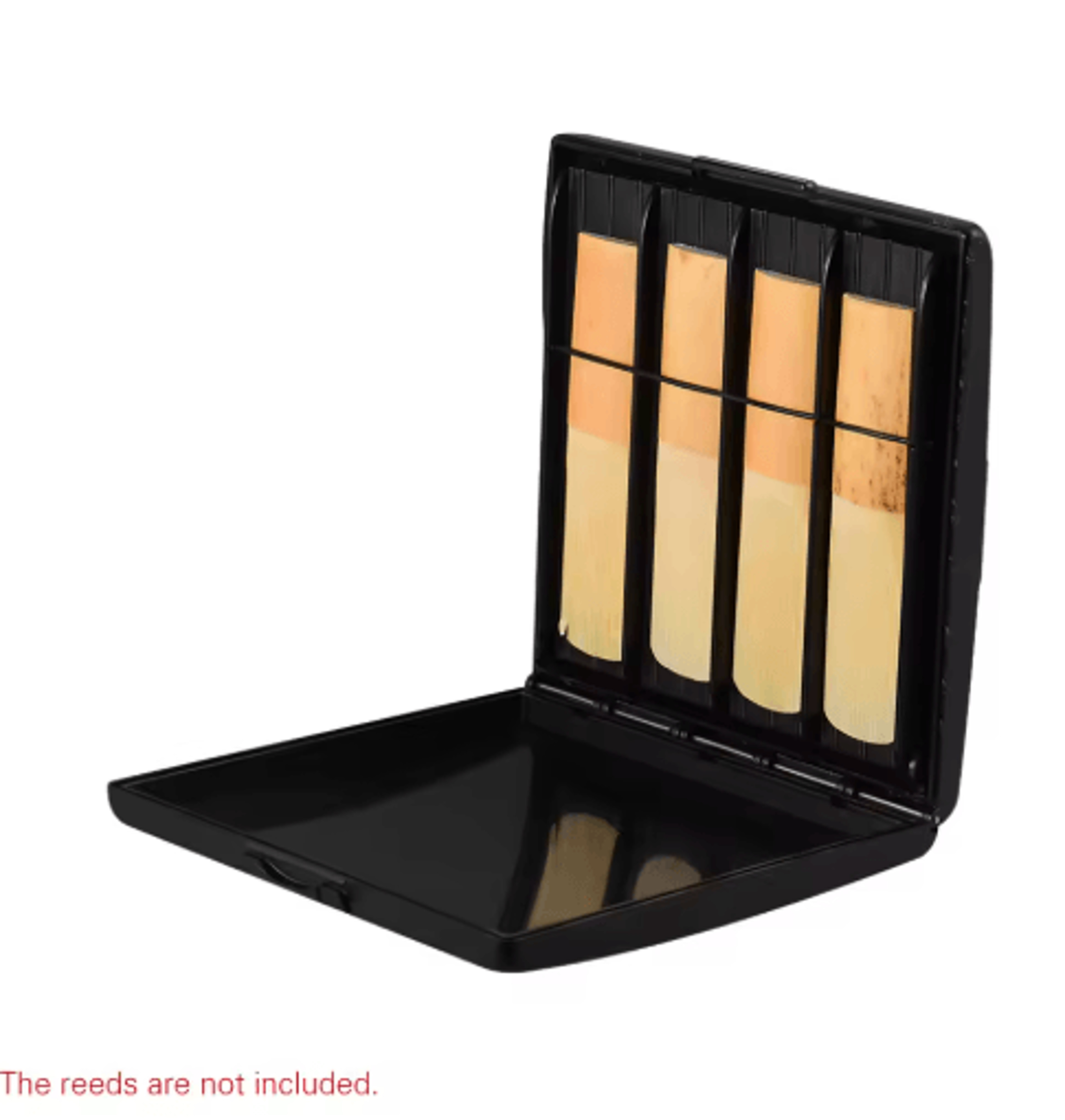 8-slot saxophone & clarinet reed case – black abs reed storage holder