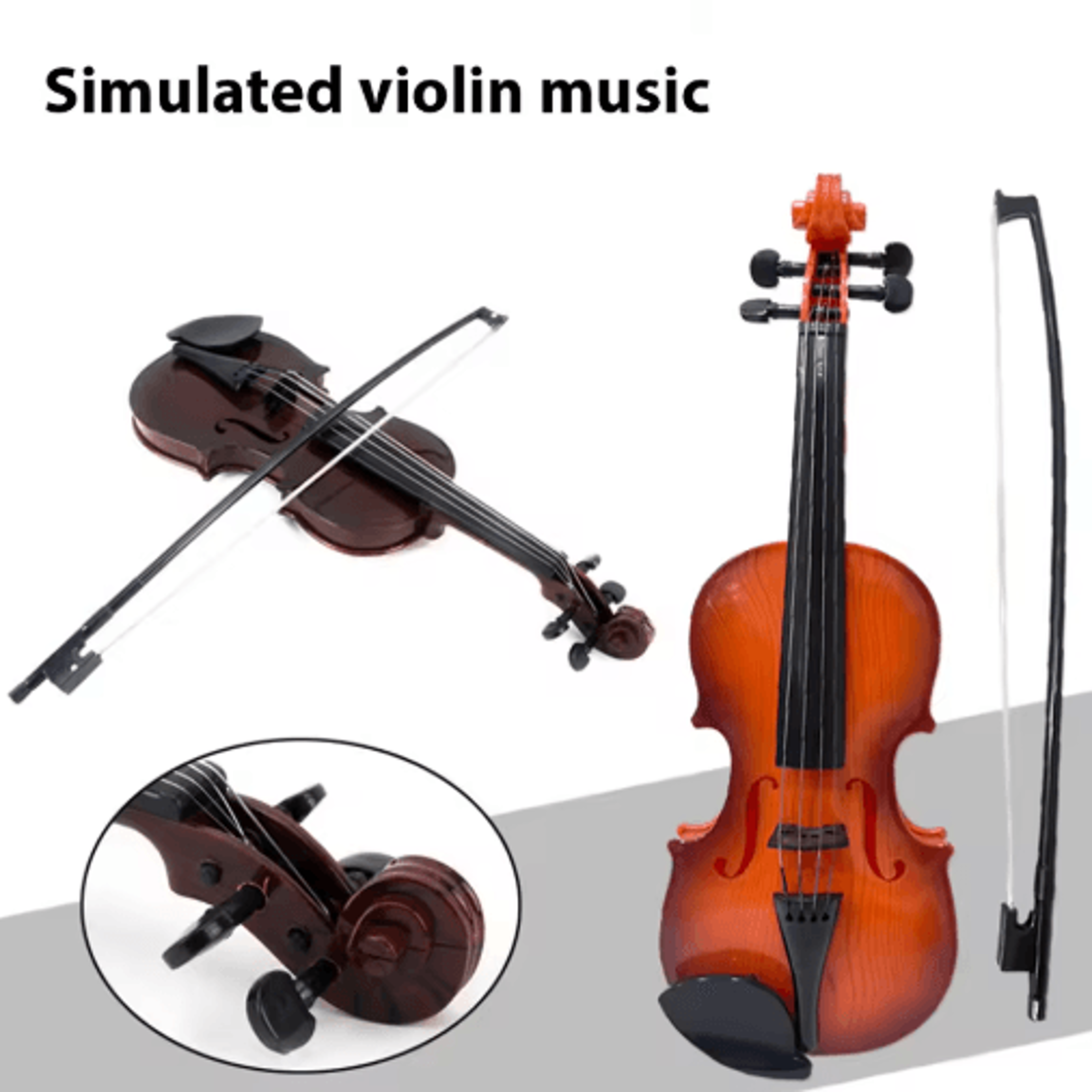 simulated violin for beginners – decorative practice prop & musical gift
