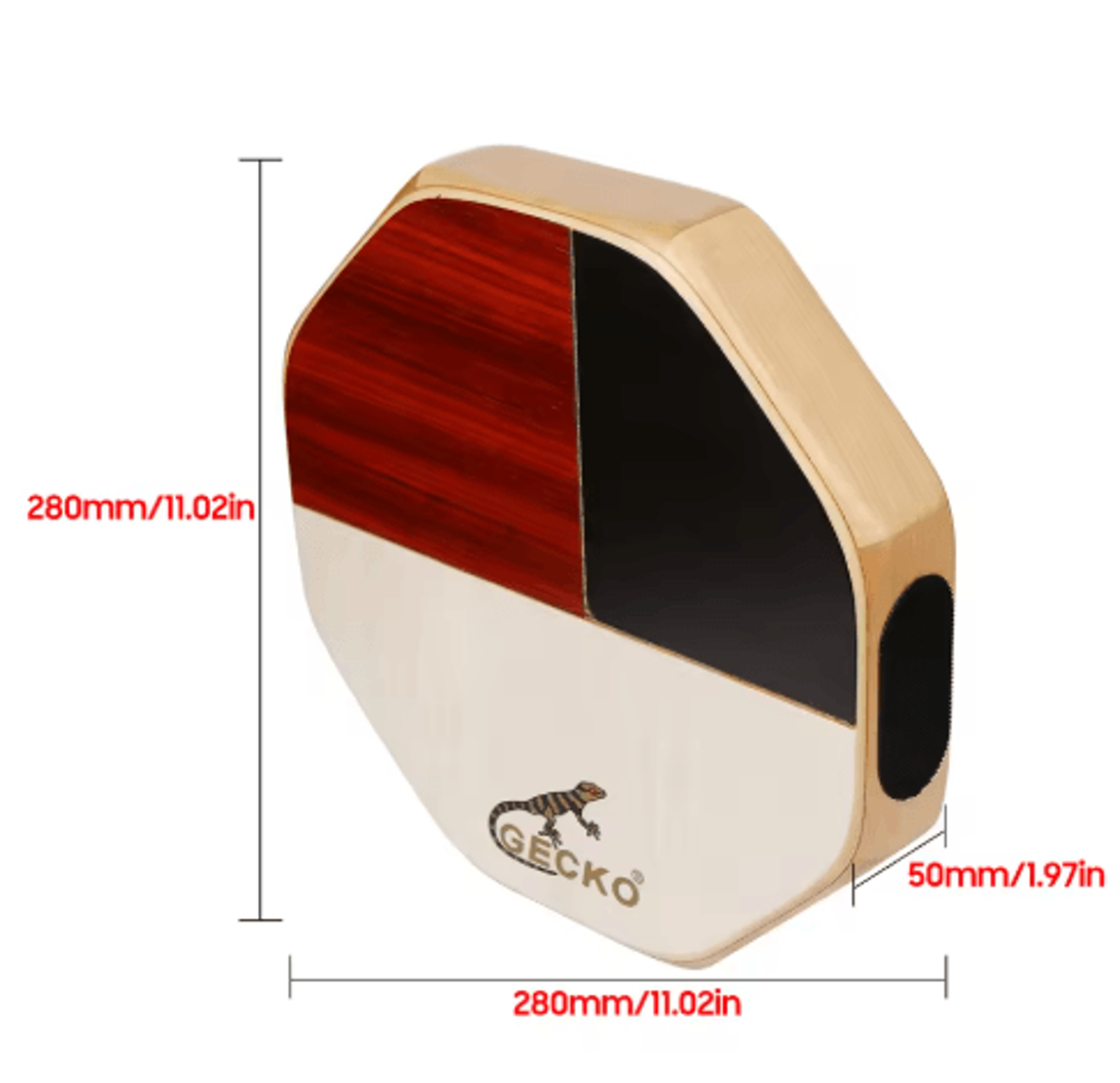 Portable Cajon Hand Drum  Travel Percussion Instrument With Carrying Bag 1