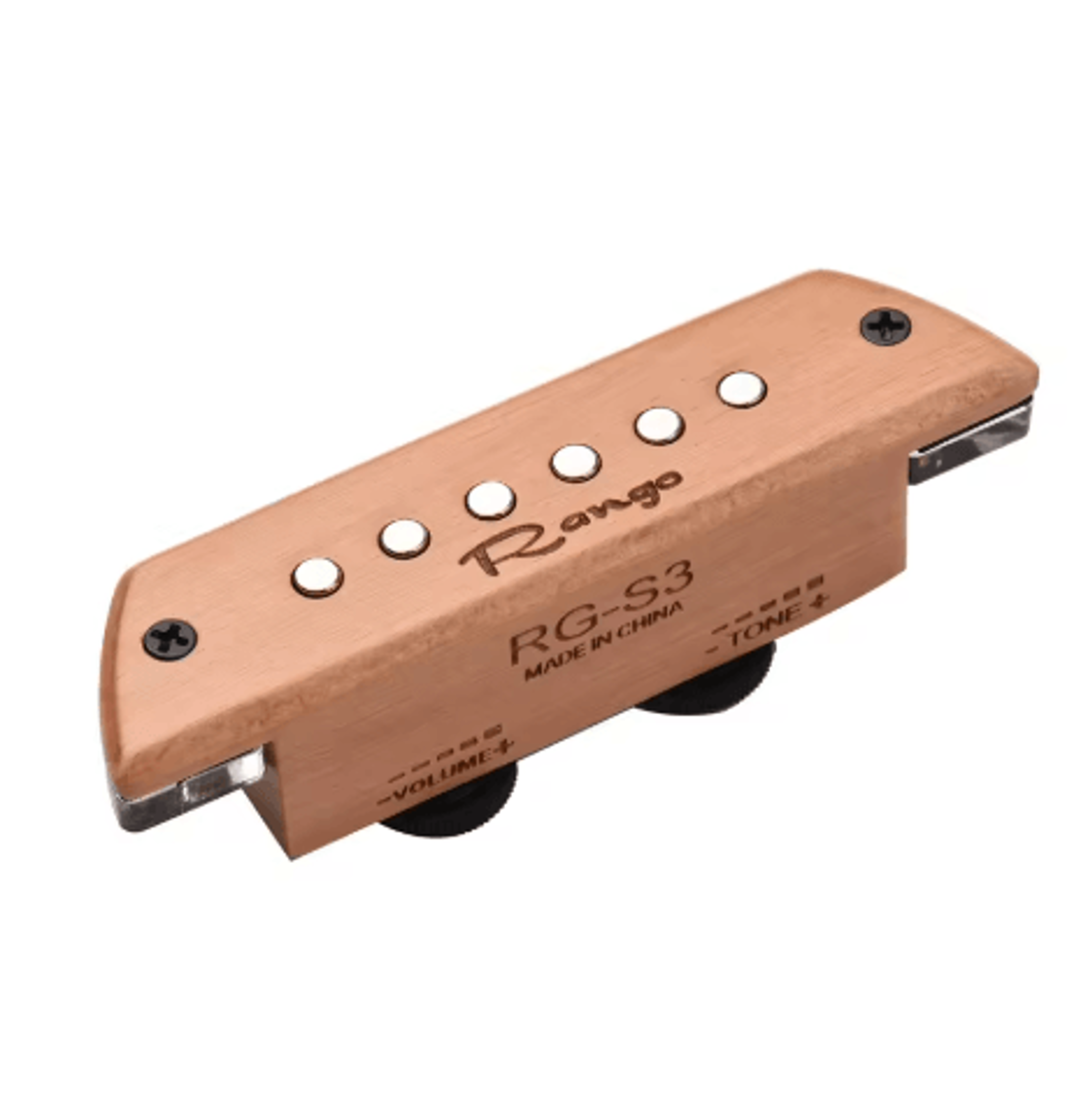 RGS3 Acoustic Guitar Magnetic Pickup  Beech Wood Passive Soundhole Pickup 5