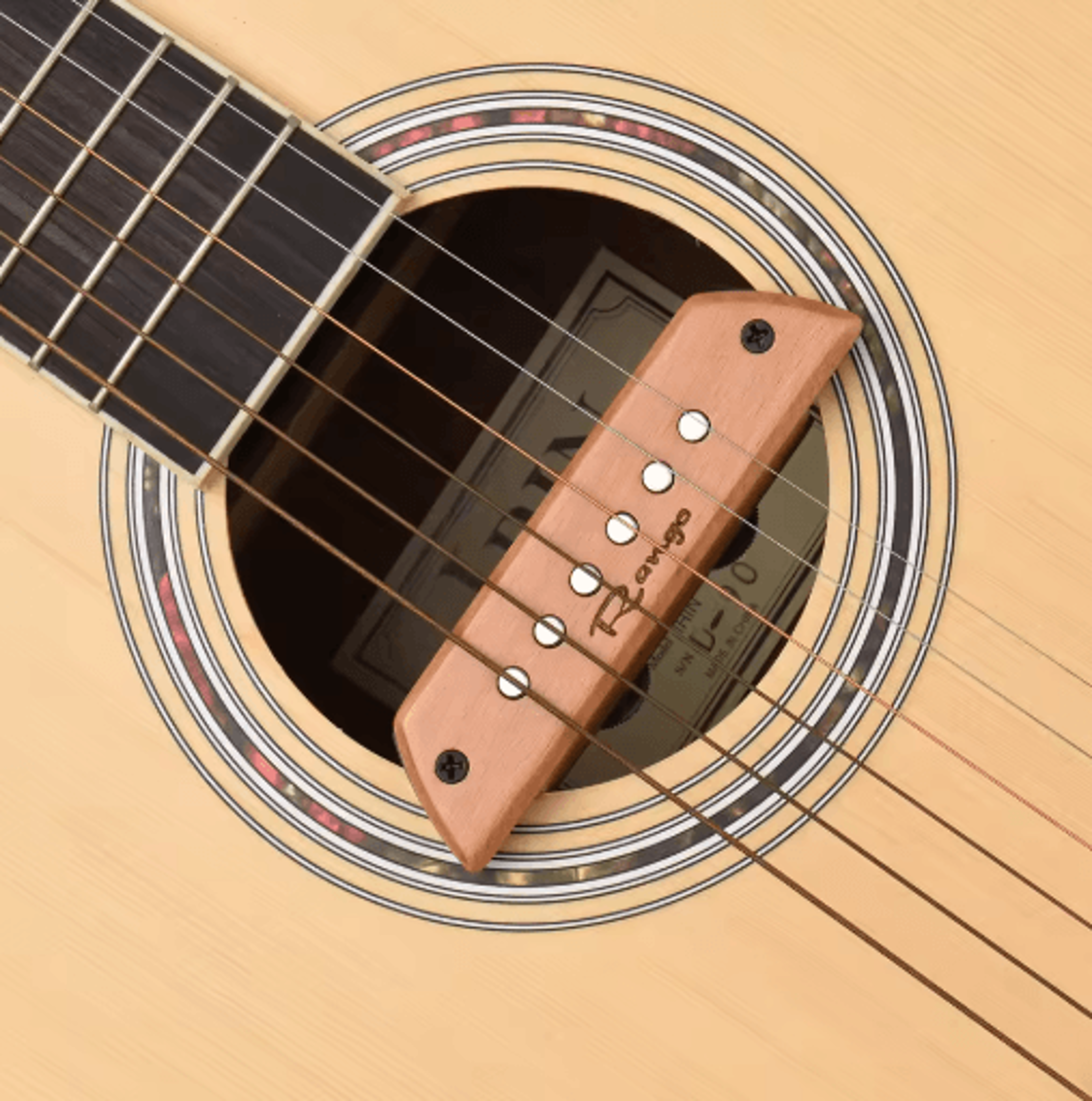 RGS3 Acoustic Guitar Magnetic Pickup  Beech Wood Passive Soundhole Pickup 3