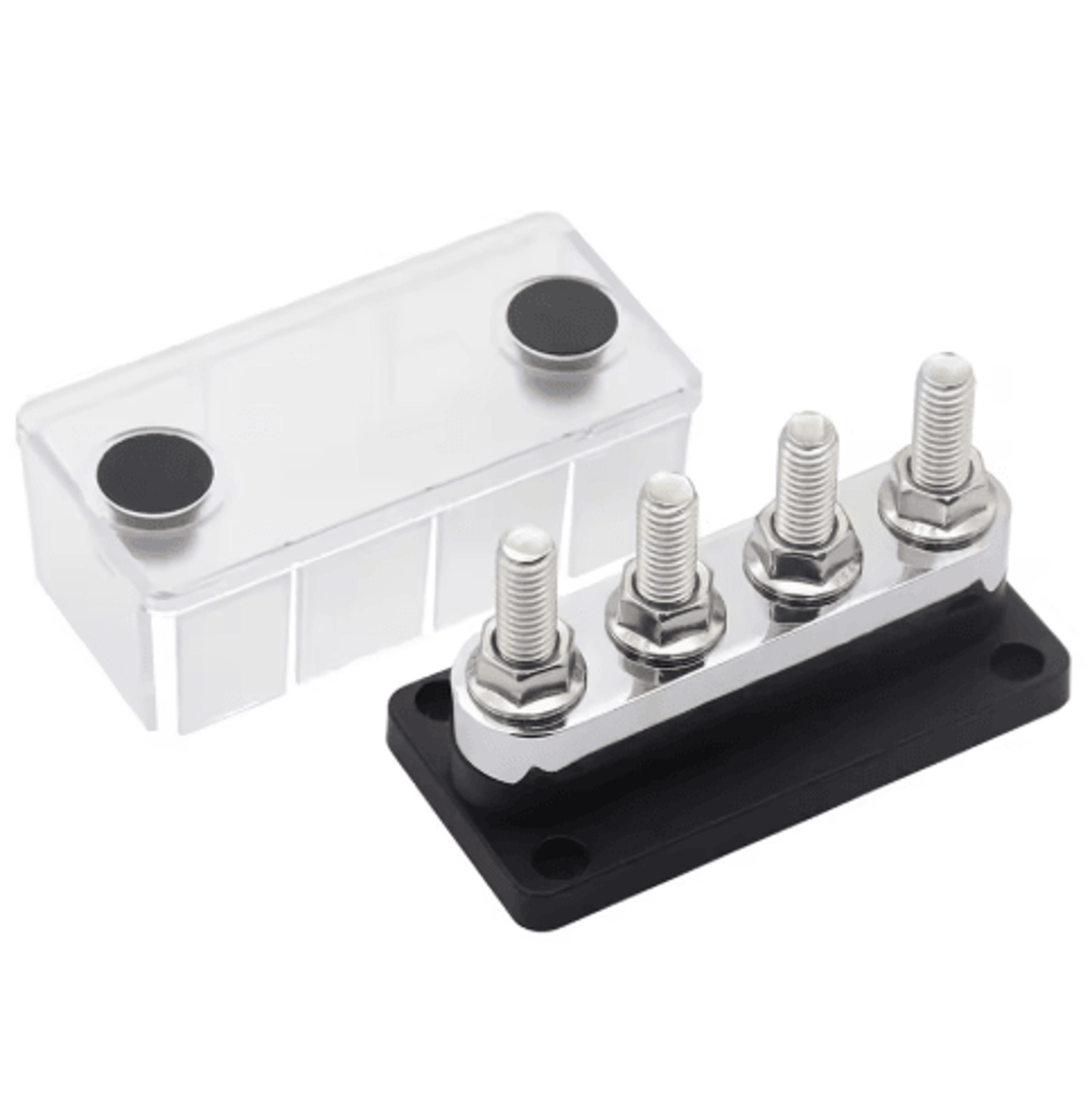 600A Power Distribution Bus Bar  48V DC Busbar Block With Four 38Inch Posts 1