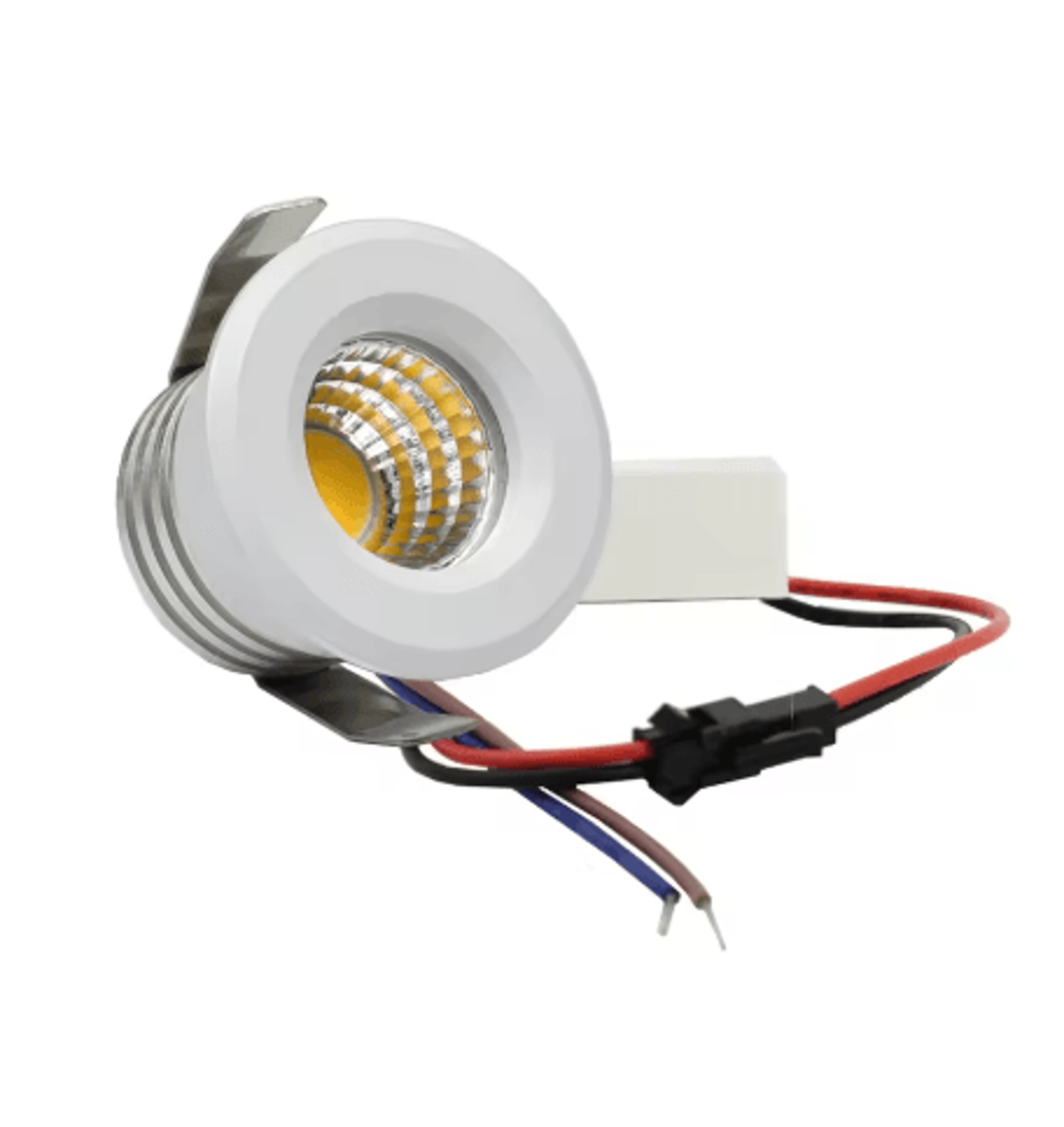 10-pack mini cob led spotlights – 3w recessed cabinet and display lights