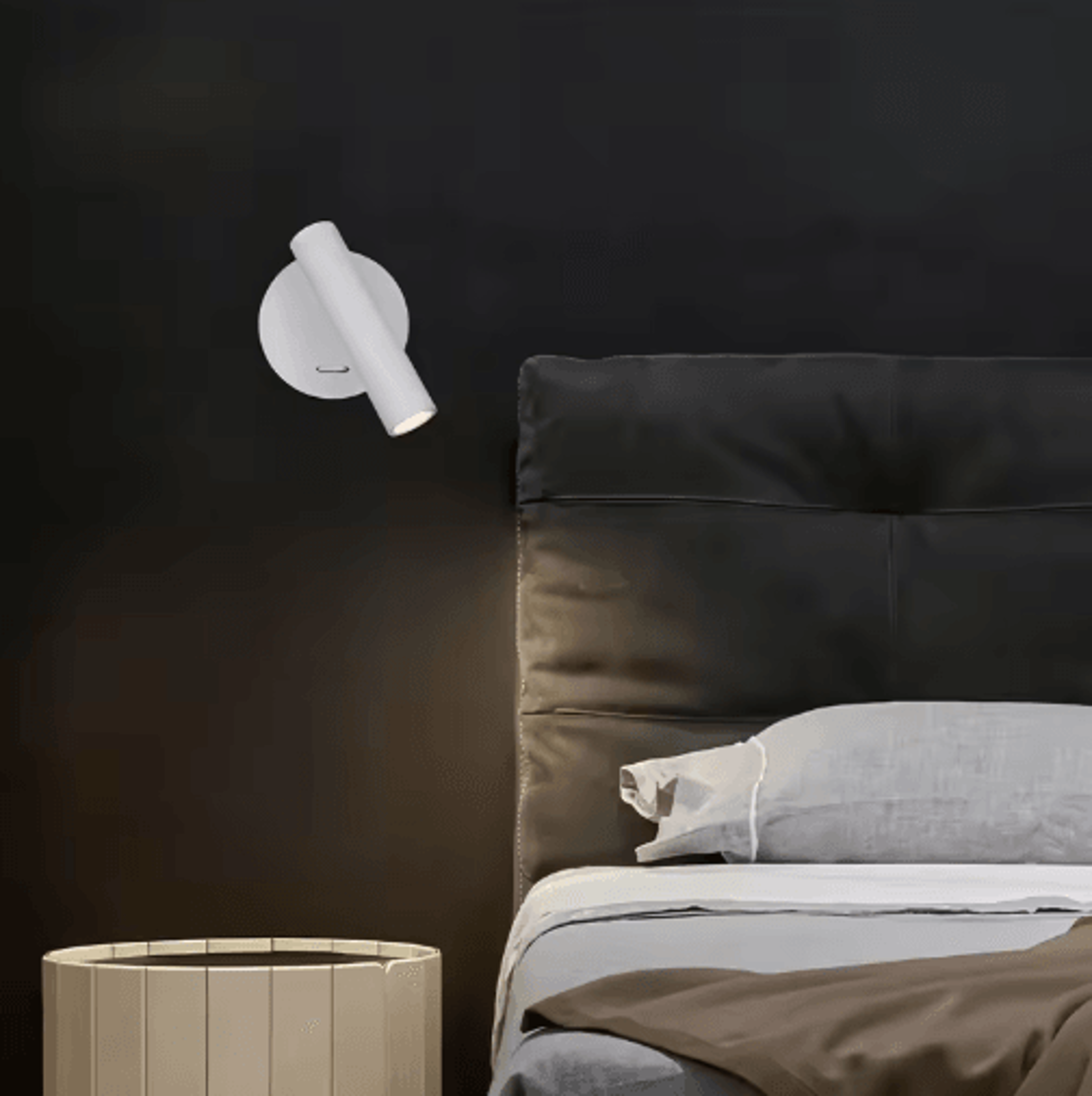 Modern Rotatable Bedside Wall Lamp  Minimalist LED Reading Spotlight 7