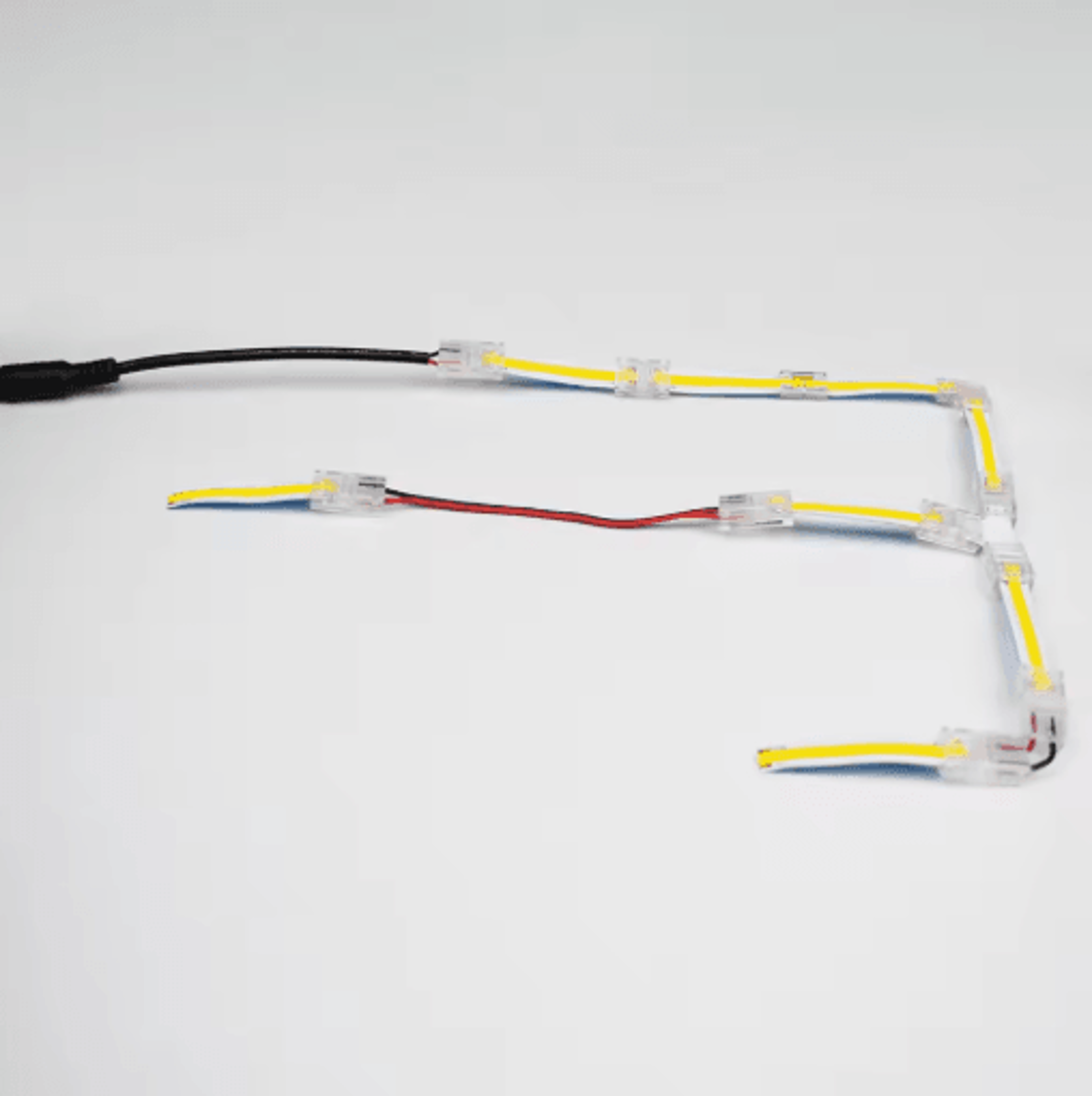 8mm COB LED Strip Connectors  90 Corner TType And Extension Cable Accessories 15