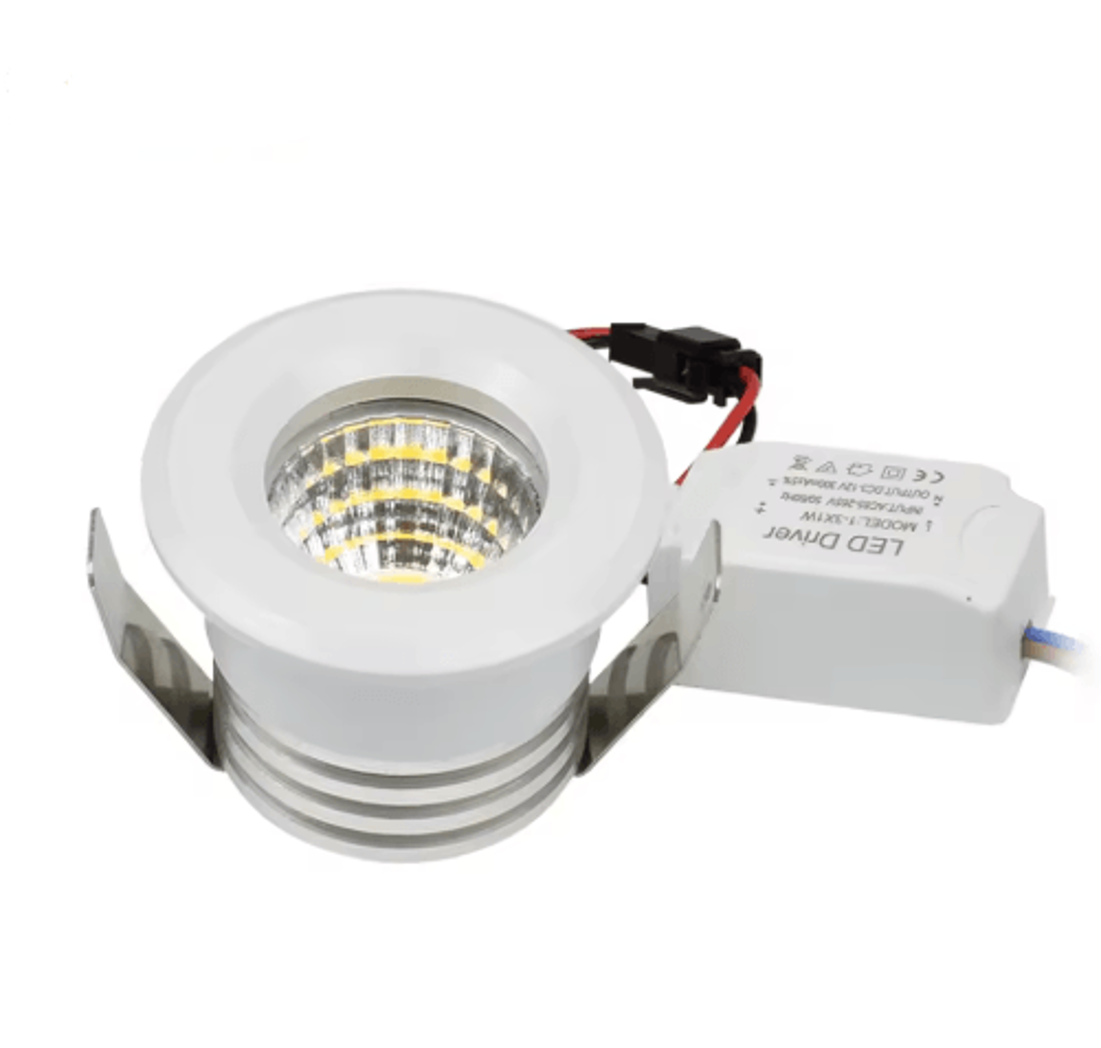 4-pack 3w cob led downlights – dimmable recessed ceiling spotlights