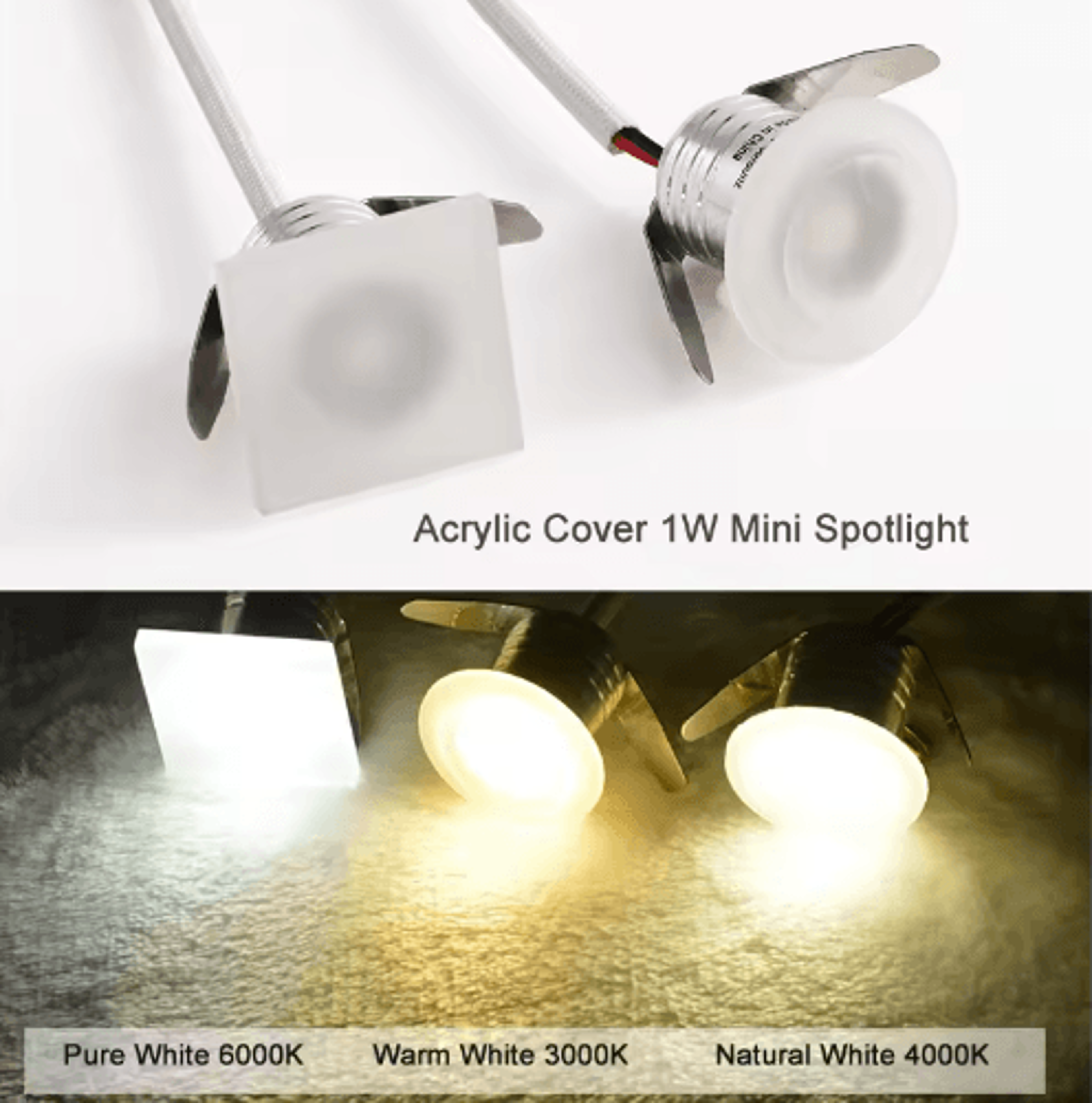 1w mini acrylic led spotlight – recessed starry sky ceiling light
