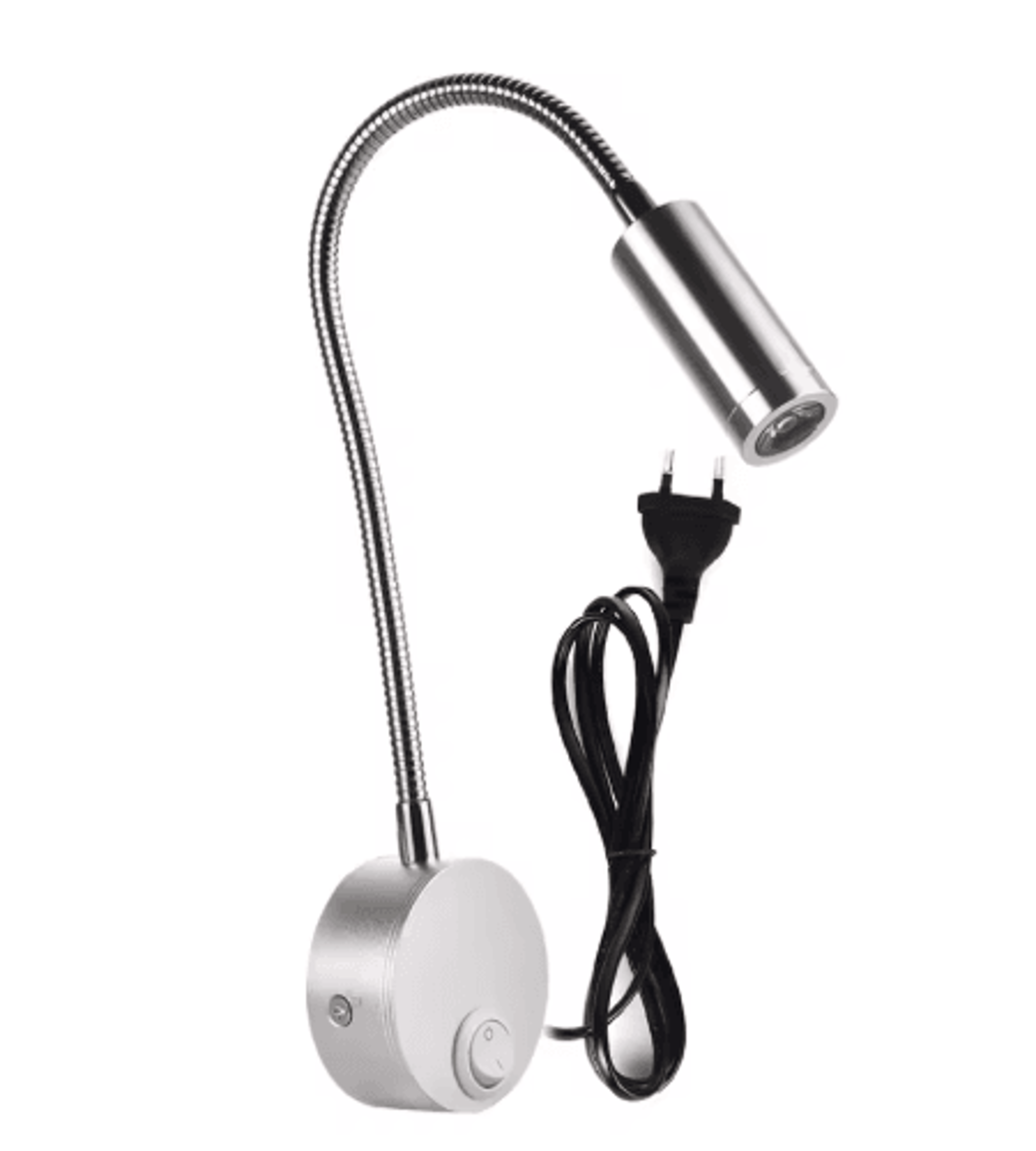 3W LED Wall Reading Lamp  360 Adjustable Bedside Light With Knob Switch 2